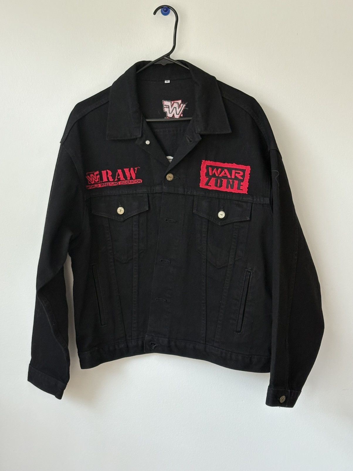 WWF VINTAGE WWF RAW IS WAR DENIM JACKET Size US M / EU 48-50 / 2 - 1 Thumbnail