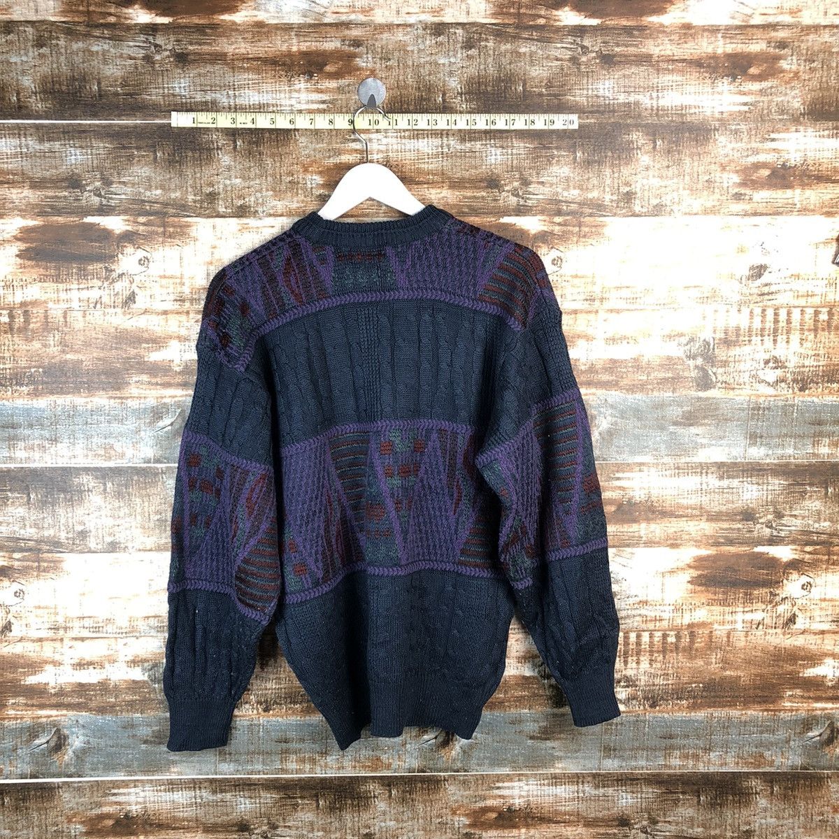 Vintage Rasoza art vintage japan Purple Knitwear #A1801 Size US M / EU 48-50 / 2 - 12 Thumbnail