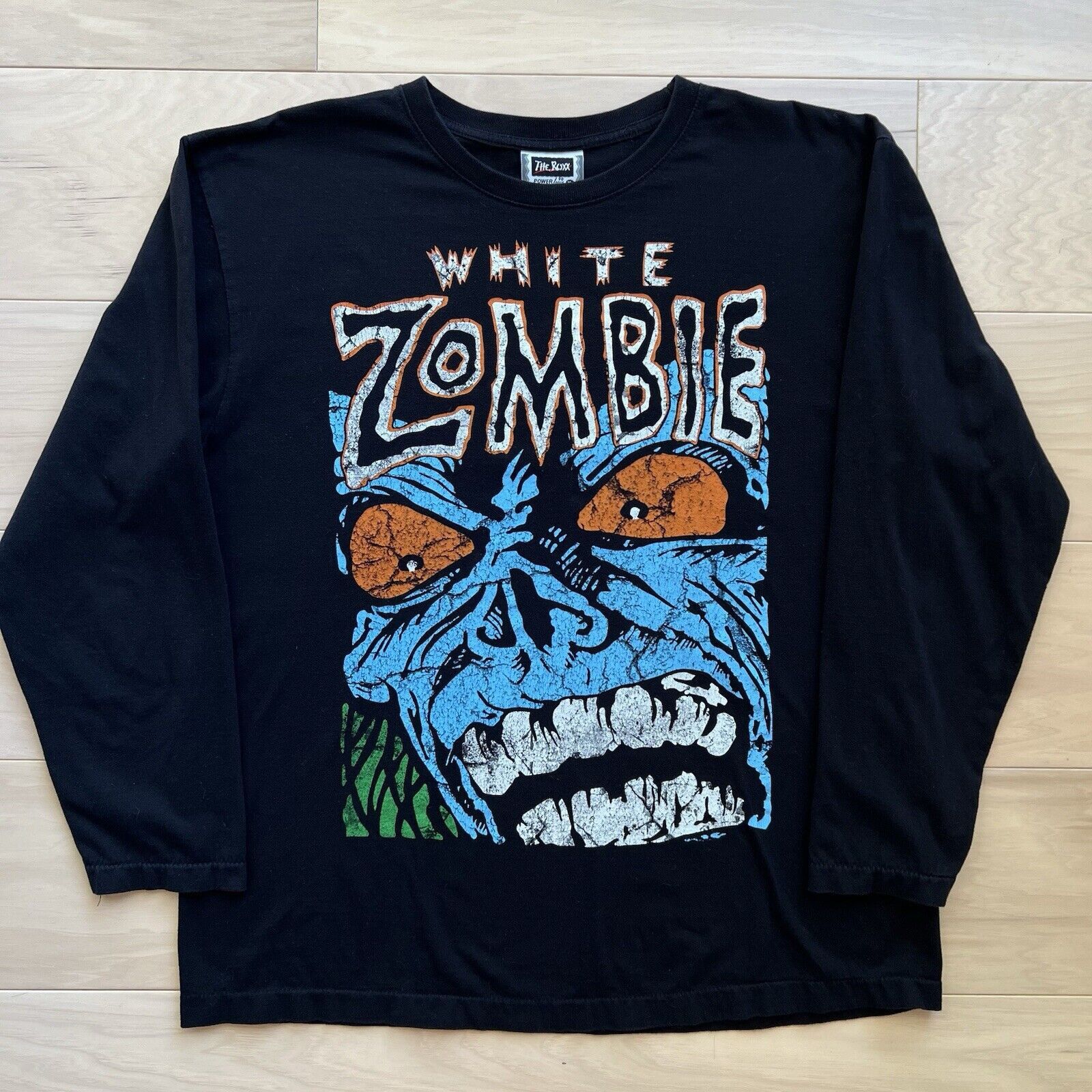 Band Tees × Vintage Vintage White Zombie Shirt XL Black 90s Long Sleeve Heavy Size US XL / EU 56 / 4 - 2 Thumbnail