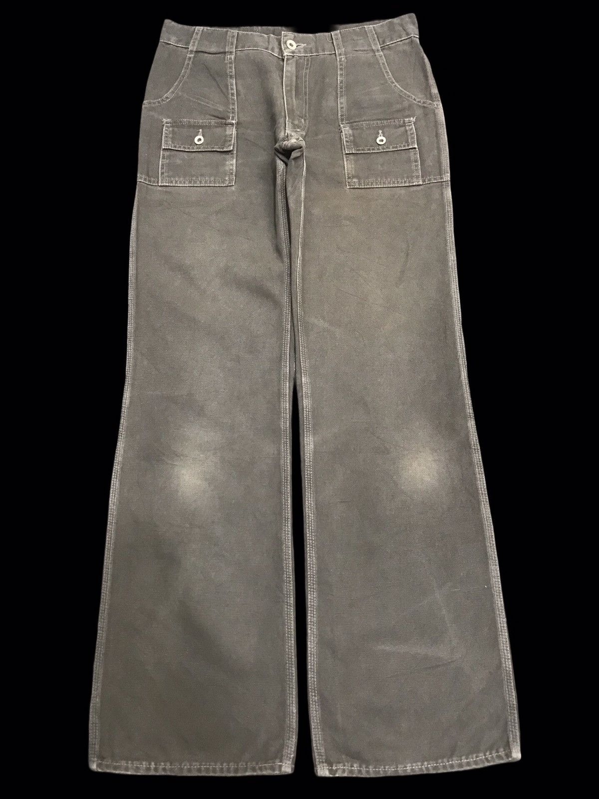 Japanese Brand 💥FLARE💥HIGH ROCK KOJIMA Designr Duck Canvas Bush Pant F120 Size US 30 / EU 46 - 1 Thumbnail