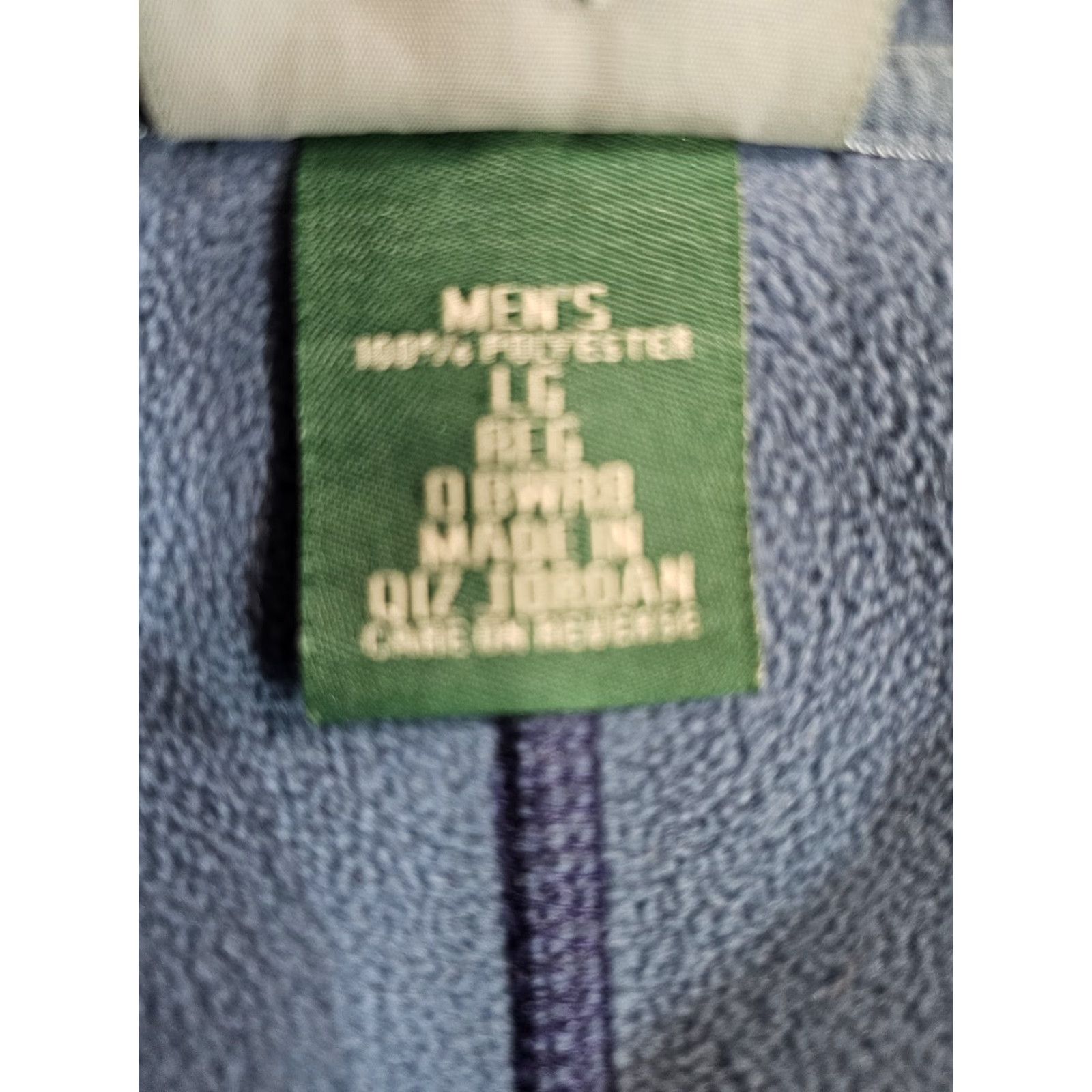 Vintage LL Bean Classic Blue Slightly Fitted Hooded Full Zip Fleece Jacket Mens Lg Reg Size US L / EU 52-54 / 3 - 5 Thumbnail