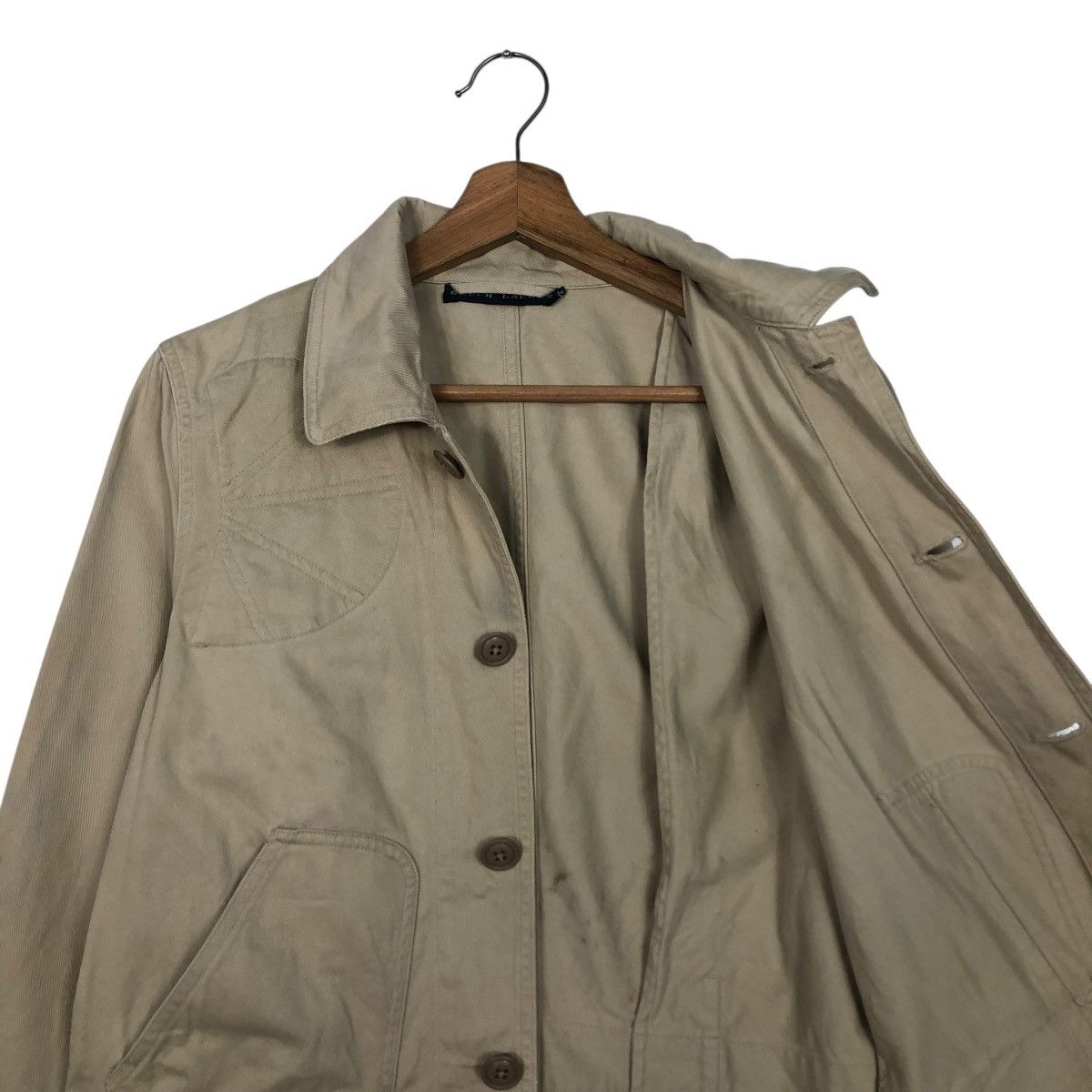 Ralph Lauren 🔥VINTAGE CROPPED CHORE WORK BIKER JACKET RALPH LAUREN Size M / US 6-8 / IT 42-44 - 14 Thumbnail