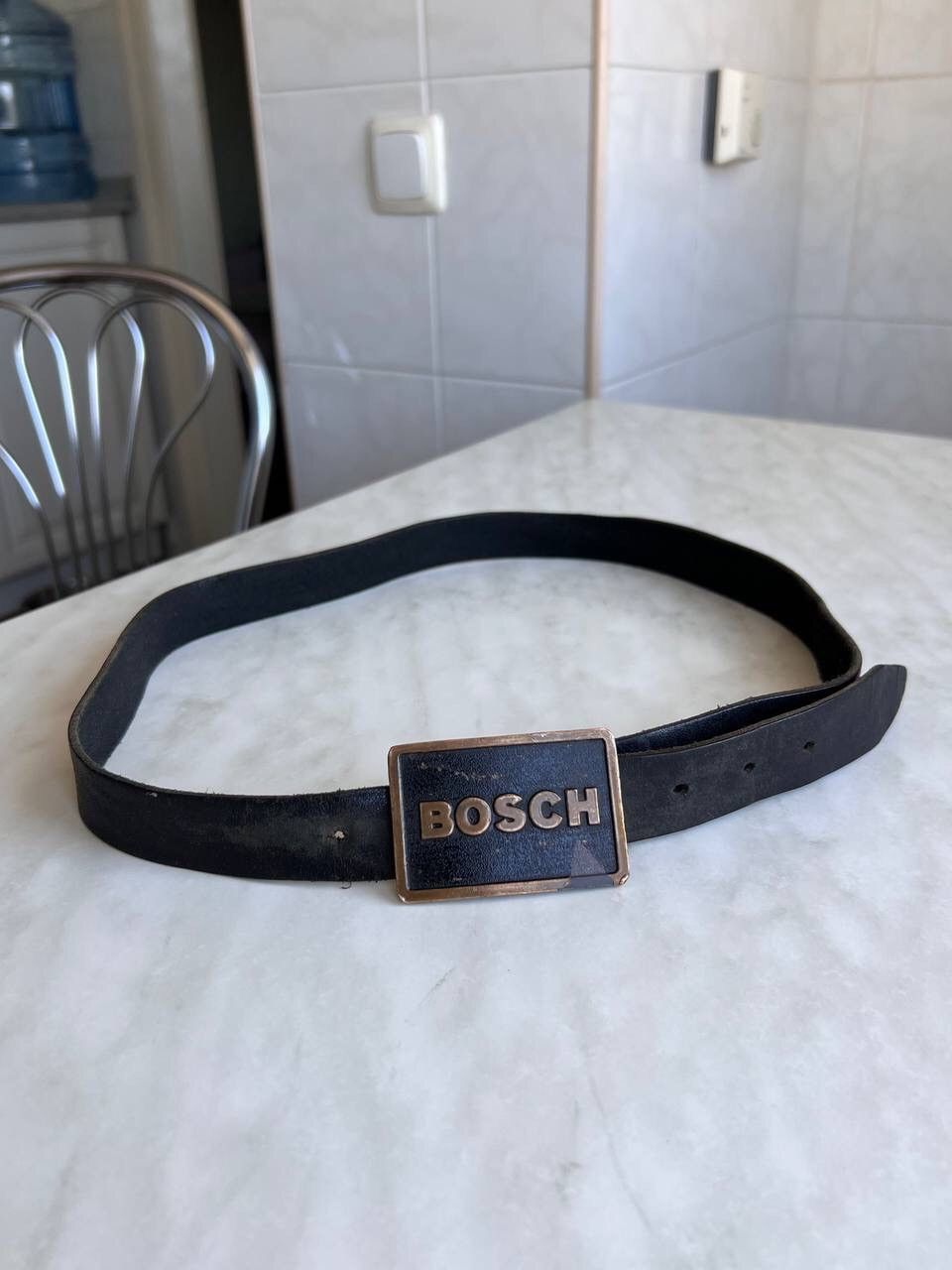 Vintage Vintage 90s Y2K Bosch Mike Follmer Belt Leather Metal Logo Size ONE SIZE - 8 Thumbnail