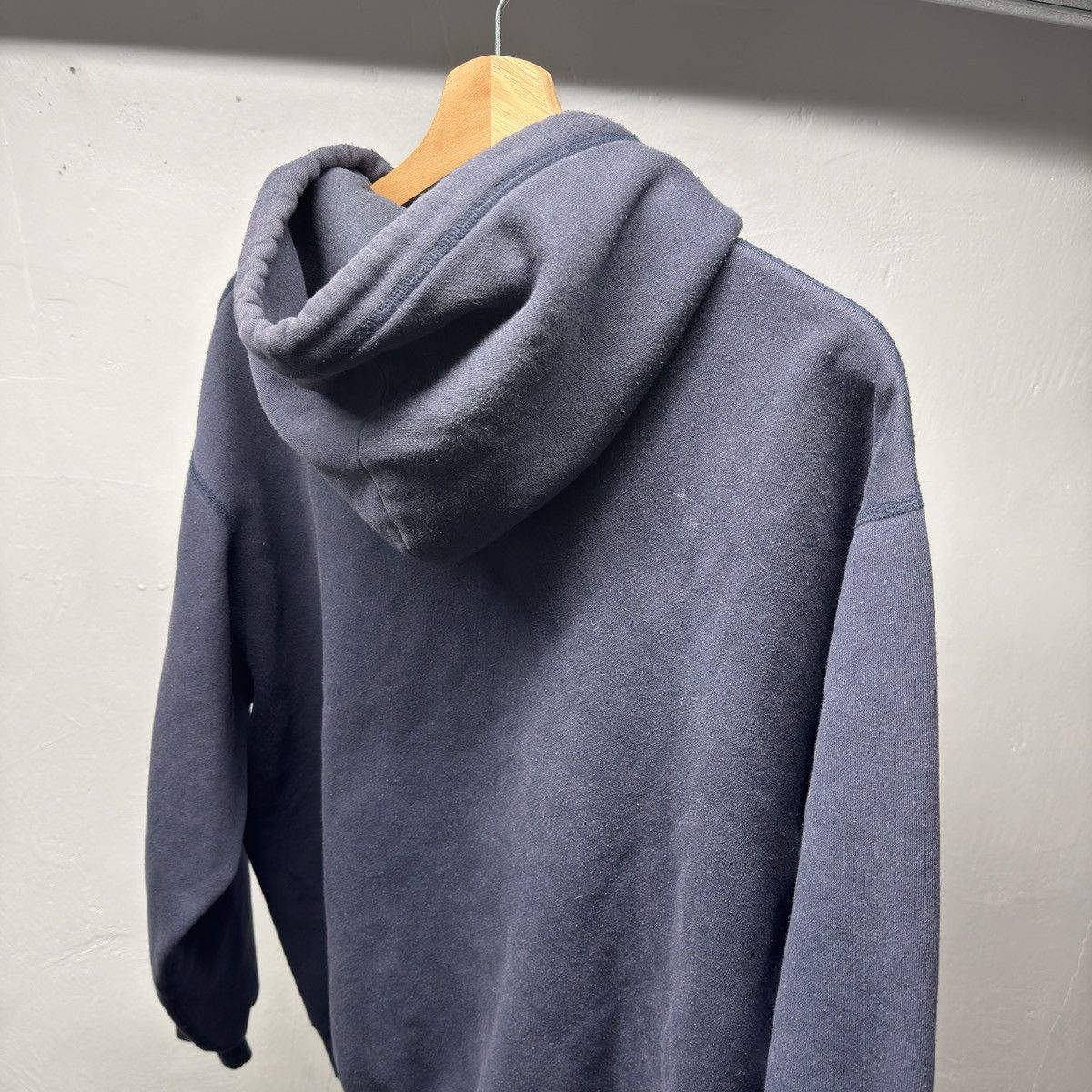 Vintage Polo Ralph Lauren Polo Bear Hoodie Faded Thrashed