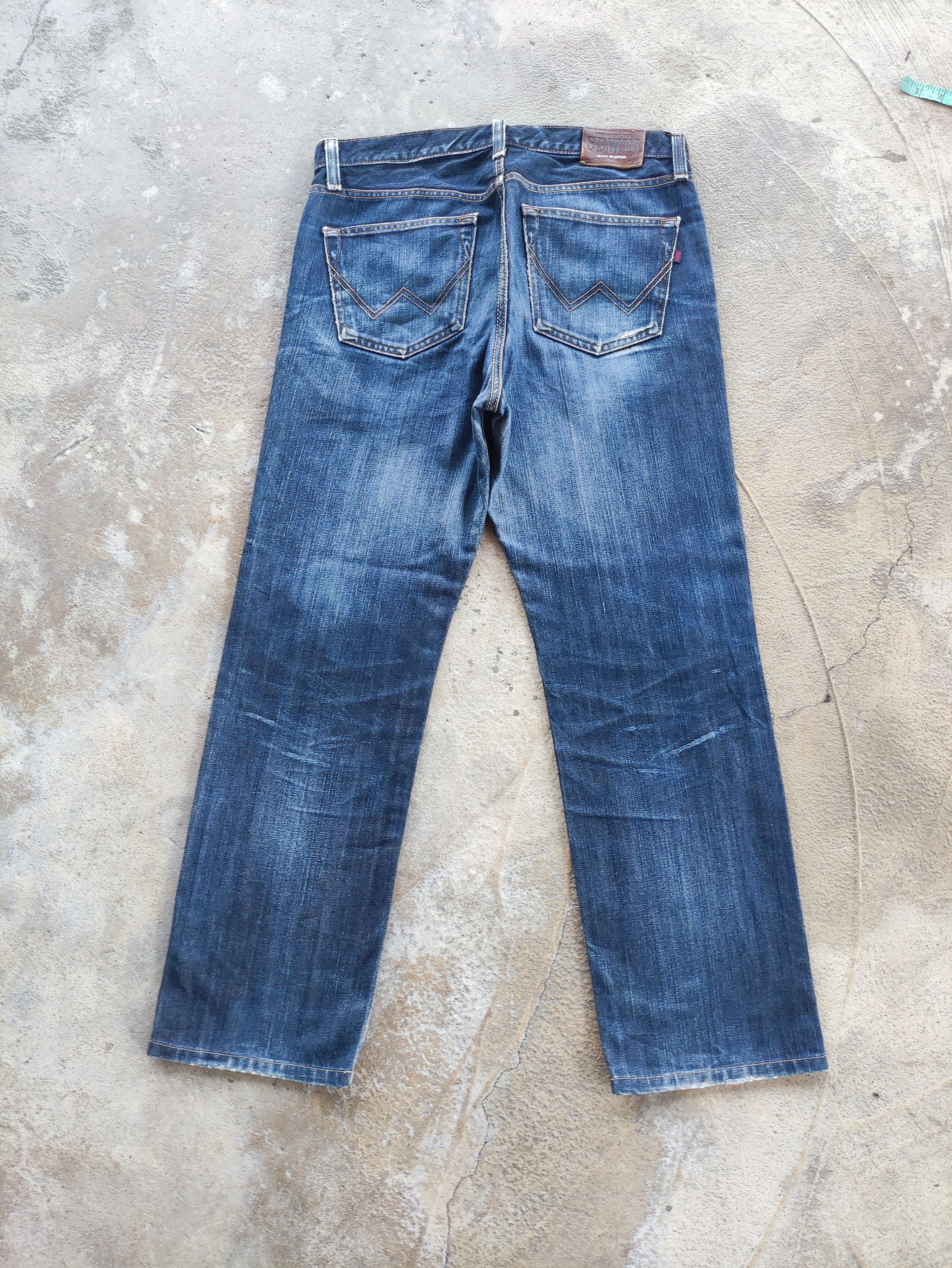 Edwin × Japanese Brand Vintage Edwin Jeans Japan Distressed Faded Denim Pants W34 Size US 34 / EU 50 - 9 Thumbnail