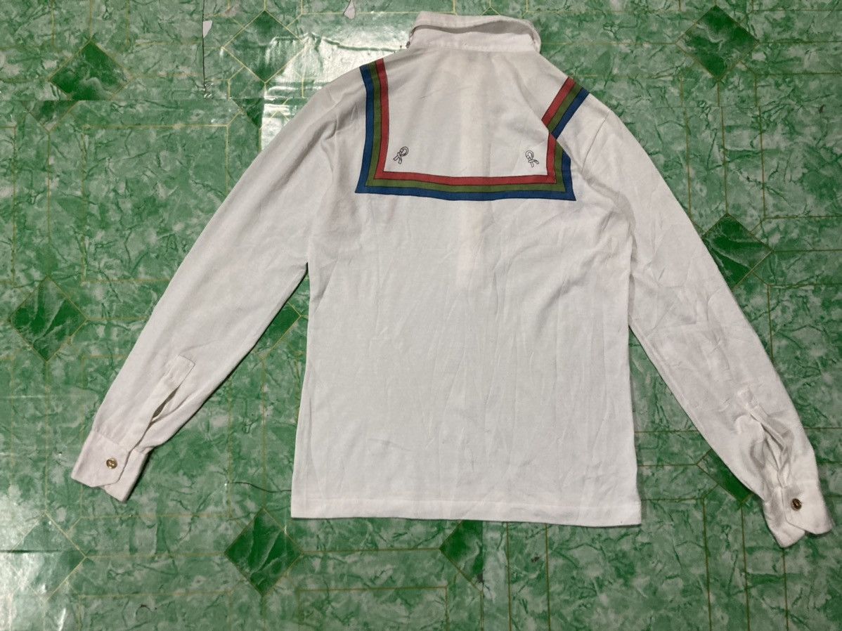 Designer × Roberta di Camerino × Vintage Vintage Roberta Di Camerino Long Sleeve Polo Shirt Size M / US 6-8 / IT 42-44 - 2 Thumbnail