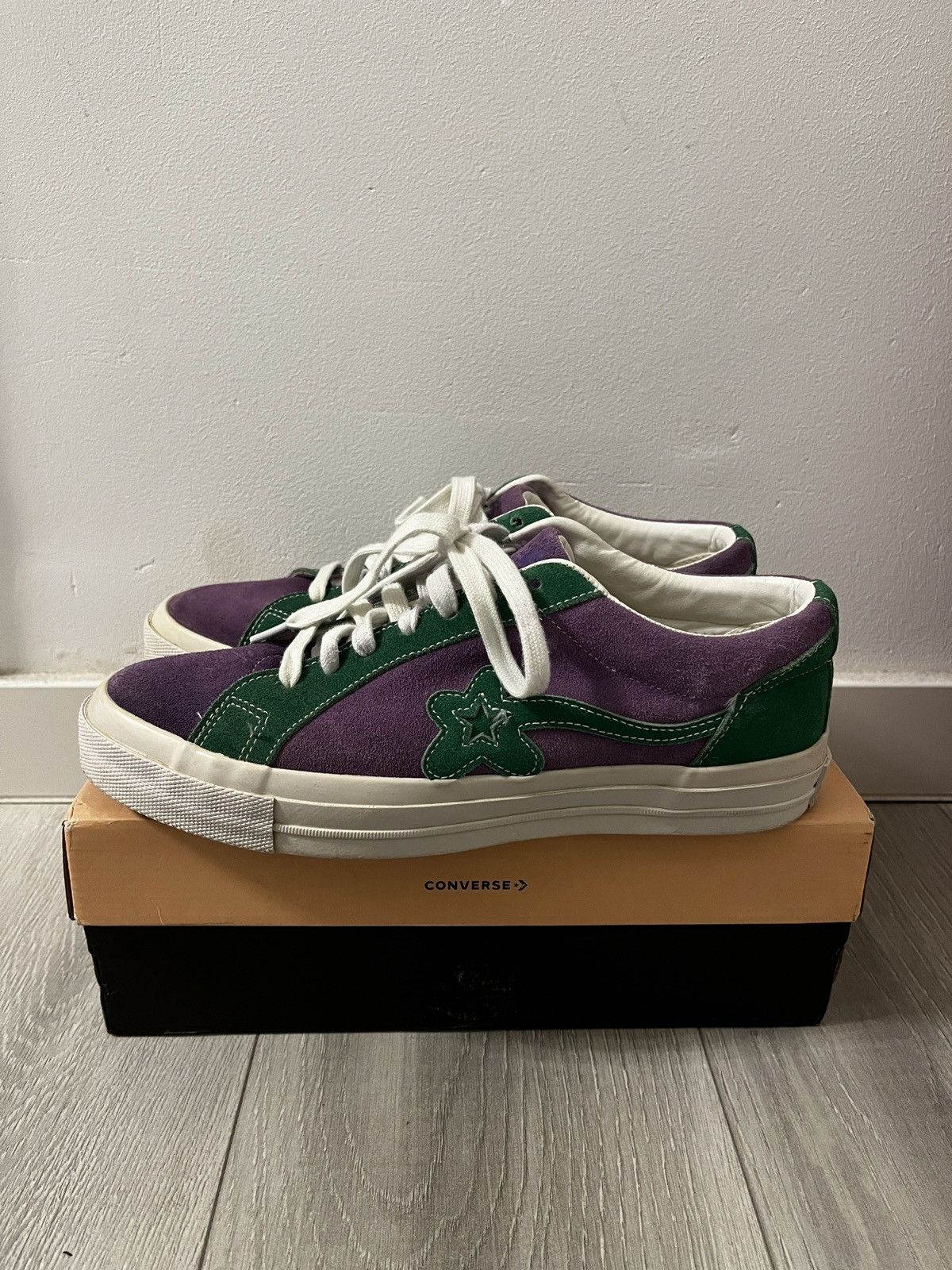 Converse one star ox tyler the creator golf le fleur purple green hotsell