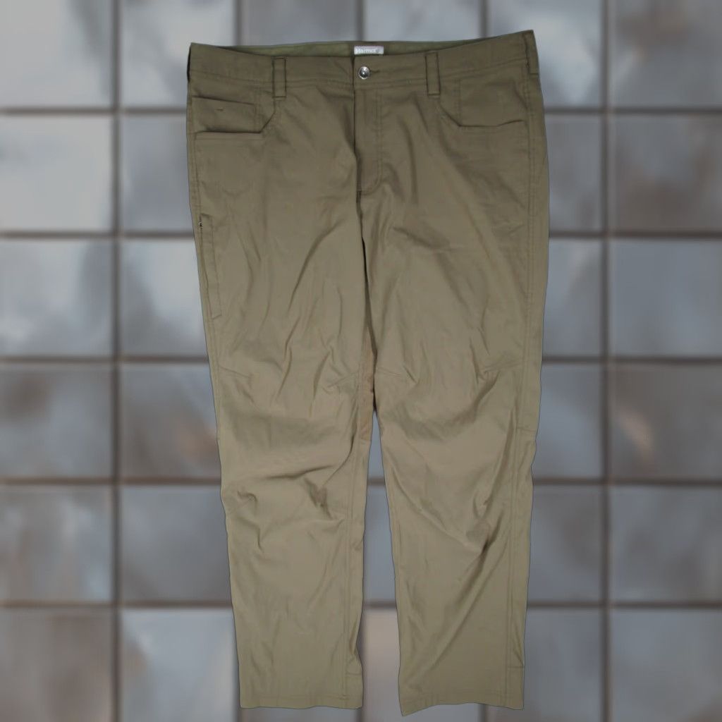 Marmot MARMOT Men's Green Nylon Hiking Pants 38x32 Utility Travel Workwear Regular Fit Size US 38 / EU 54 - 1 Thumbnail