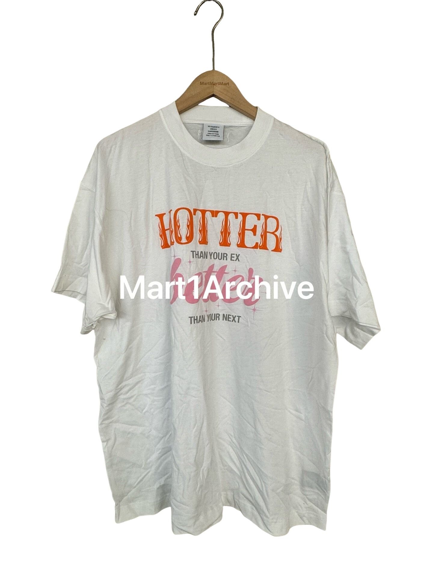 Vetements Vetements Hotter Than Your Ex T-Shirt Size S Size US S / EU 44-46 / 1 - 1 Thumbnail