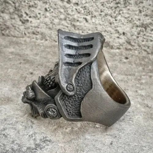 Jewelry Death Knight Skull Ring Size ONE SIZE - 3 Thumbnail