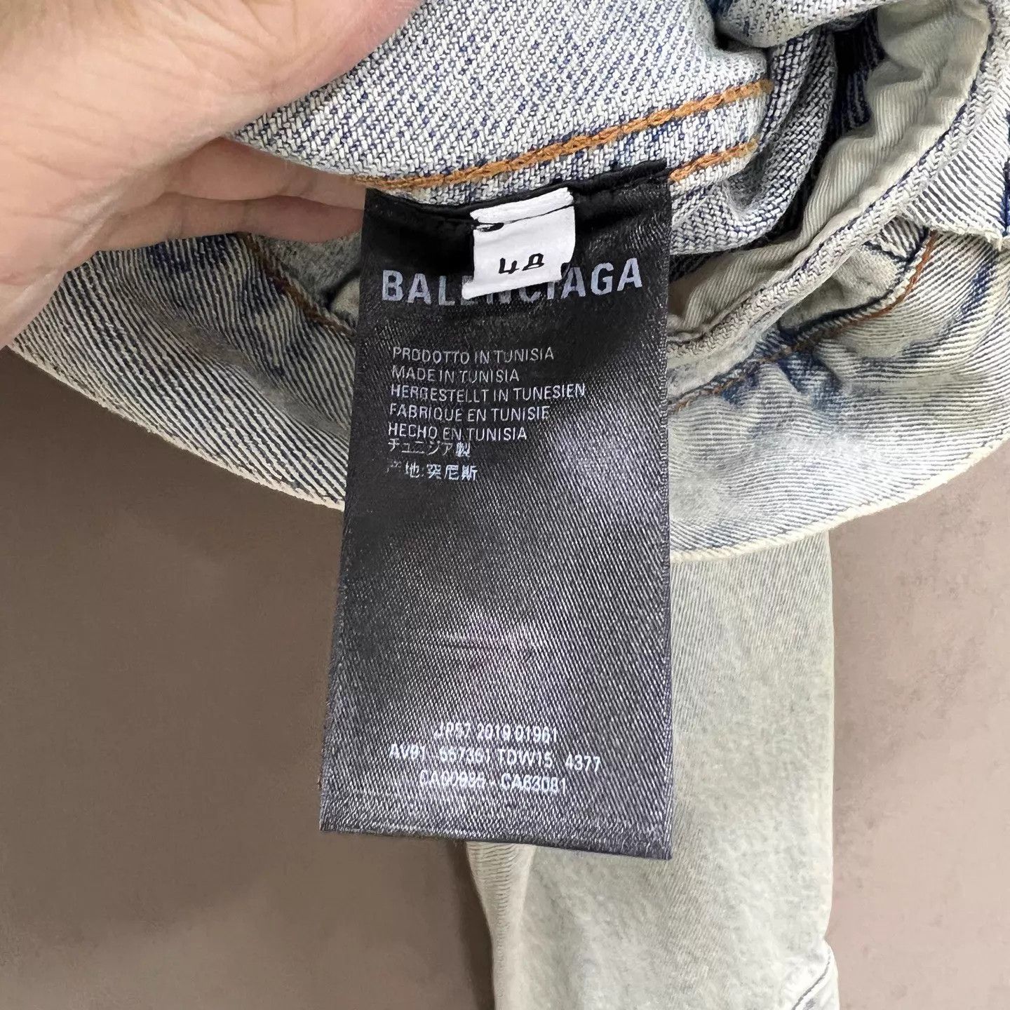 Balenciaga Balenciaga 99N Washed Neon Green Logo Denim Jkt 48 Size US M / EU 48-50 / 2 - 4 Thumbnail