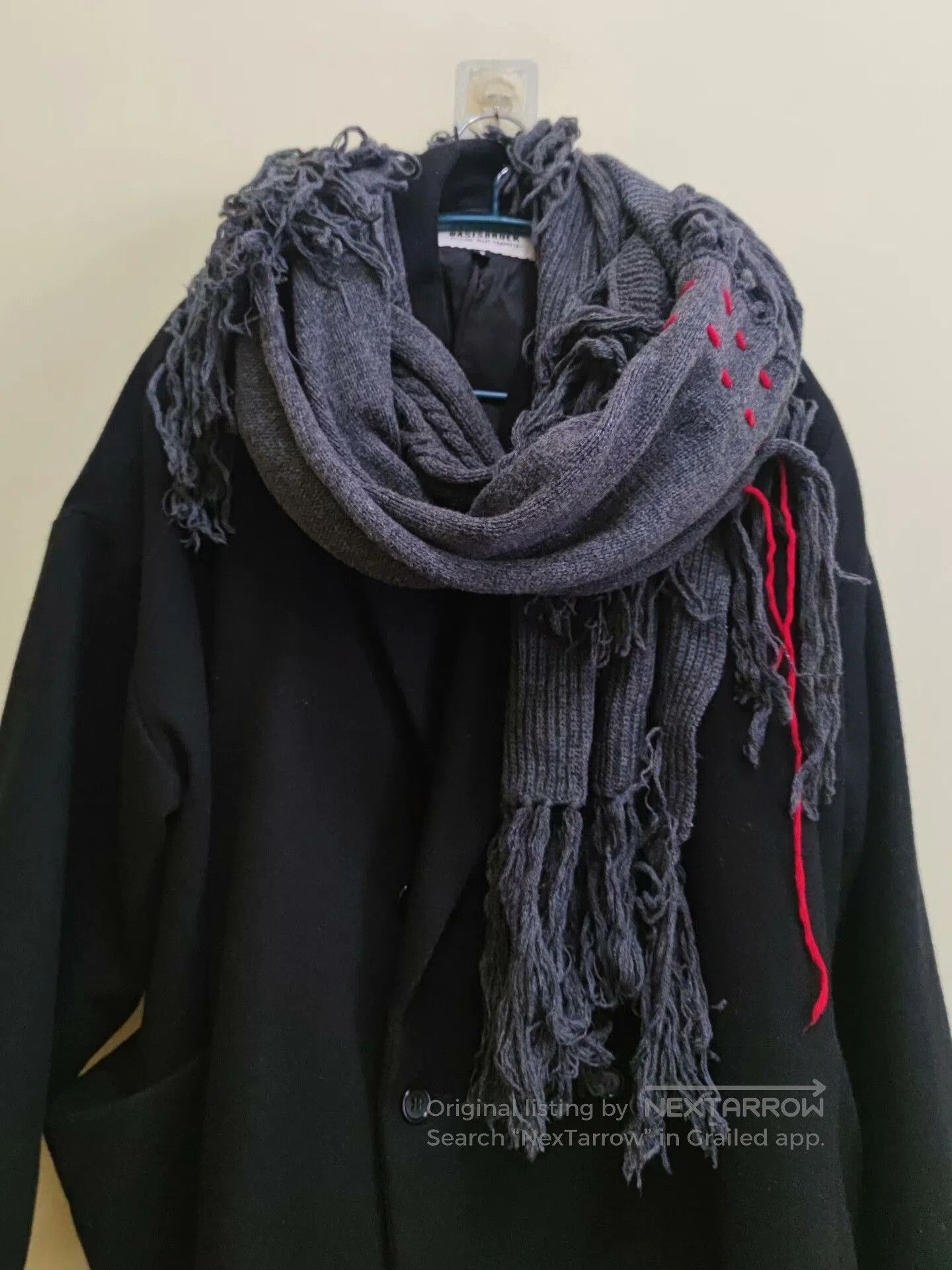 Other Thick Gray Wool Blend Scarf. Size ONE SIZE - 1 Thumbnail