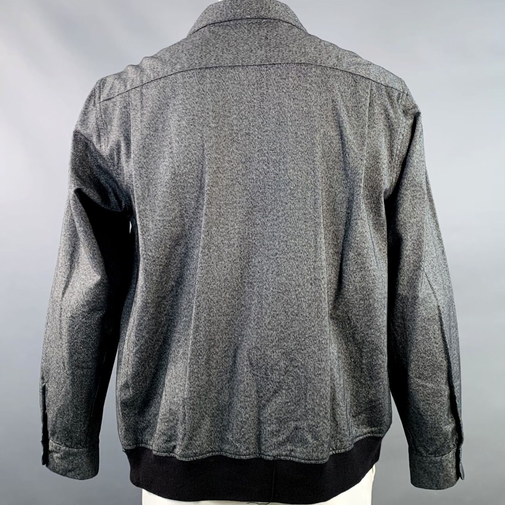 Engineered Garments ENGINEERED GARMENTS Jacket Mens L Grey Size Black Heather Cotton Blend Two Pockets Size US L / EU 52-54 / 3 - 3 Thumbnail