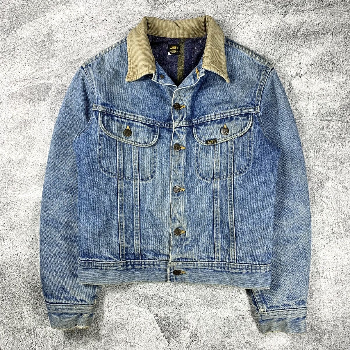 Lee × Vintage Vintage 1980’s Lee Rider Blanked Lined Jacket Size US M / EU 48-50 / 2 - 1 Thumbnail