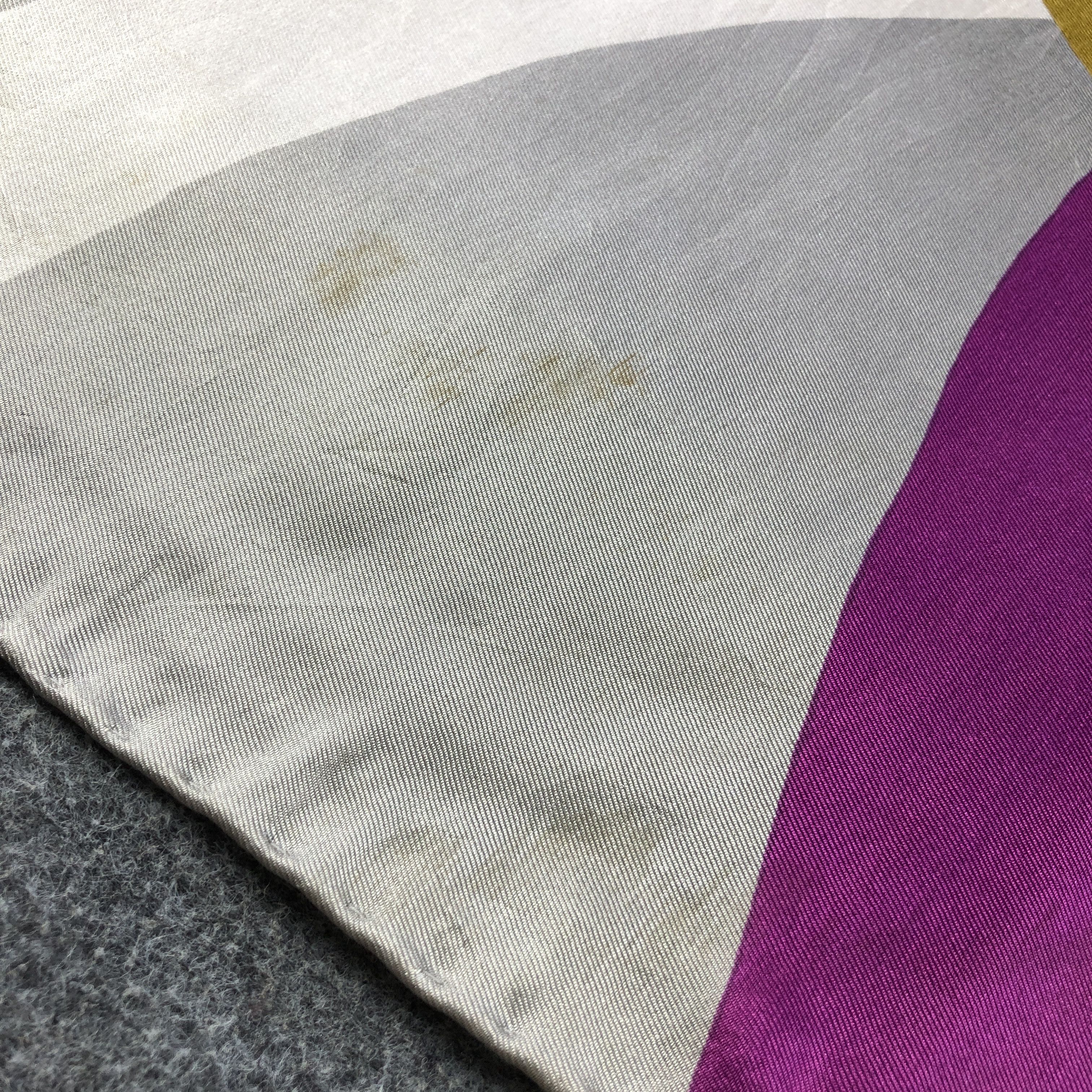 Japanese Brand Abstract Luxury Hand Rolled Silk Scarf M1104 Size ONE SIZE - 8 Thumbnail