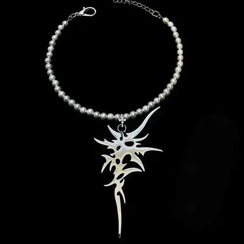 Jewelry Electro Tribal Chain Spikes Silver Abstract Star Pop Fantasy Size ONE SIZE - 4 Thumbnail