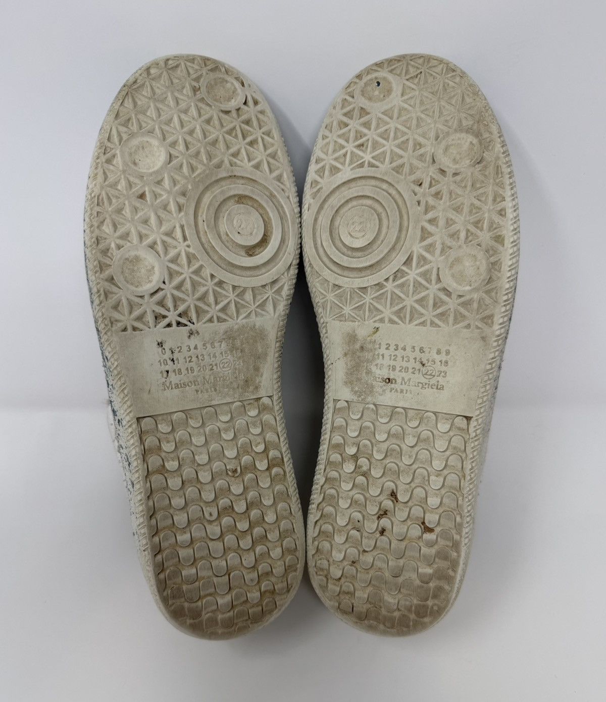 Maison Margiela Maison Margiela Replica Paint Splatter GAT Sneaker White Size US 7 / EU 40 - 6 Thumbnail