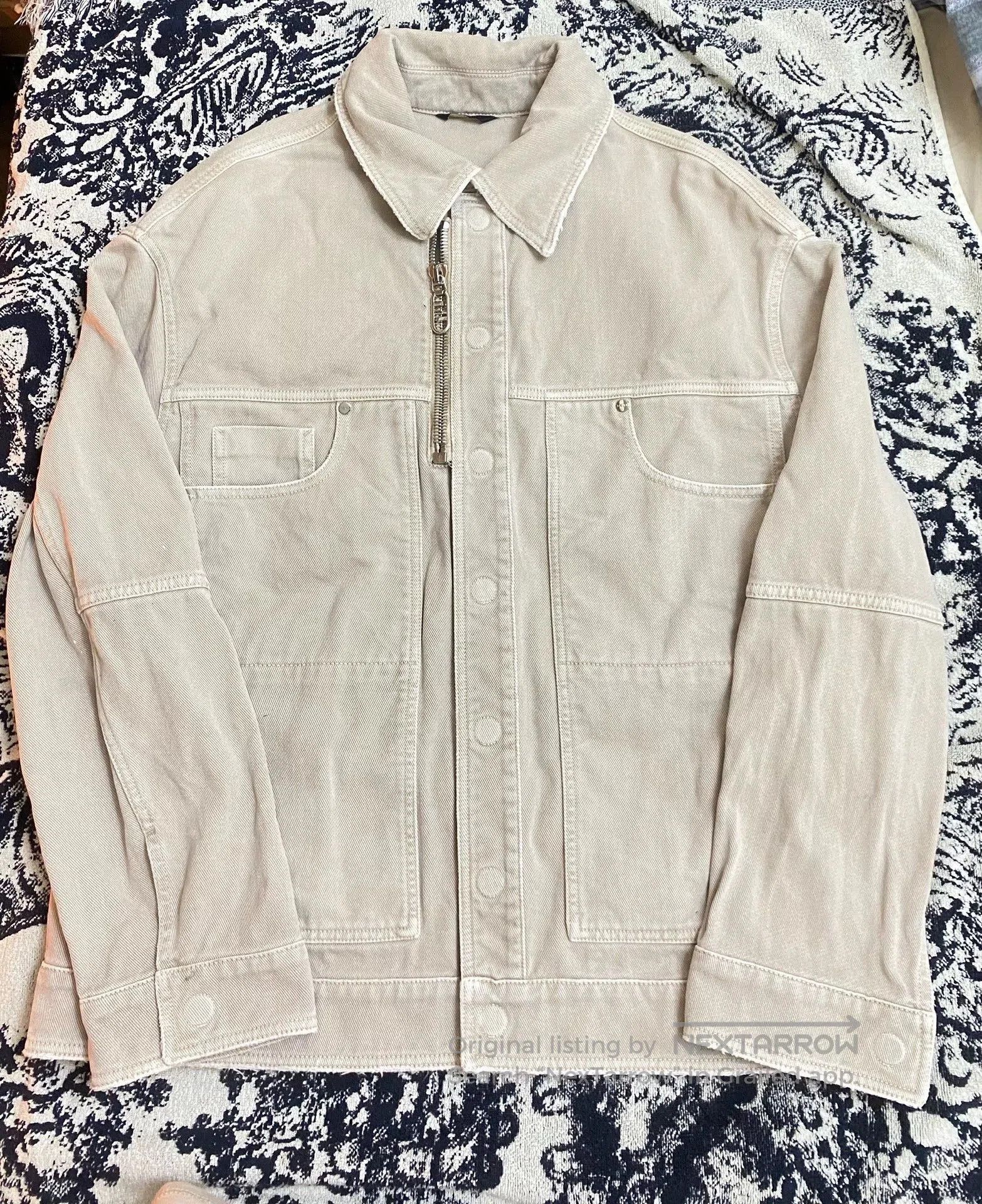 Fendi fendi denim jacket in beige color. Size US M / EU 48-50 / 2 - 2 Thumbnail
