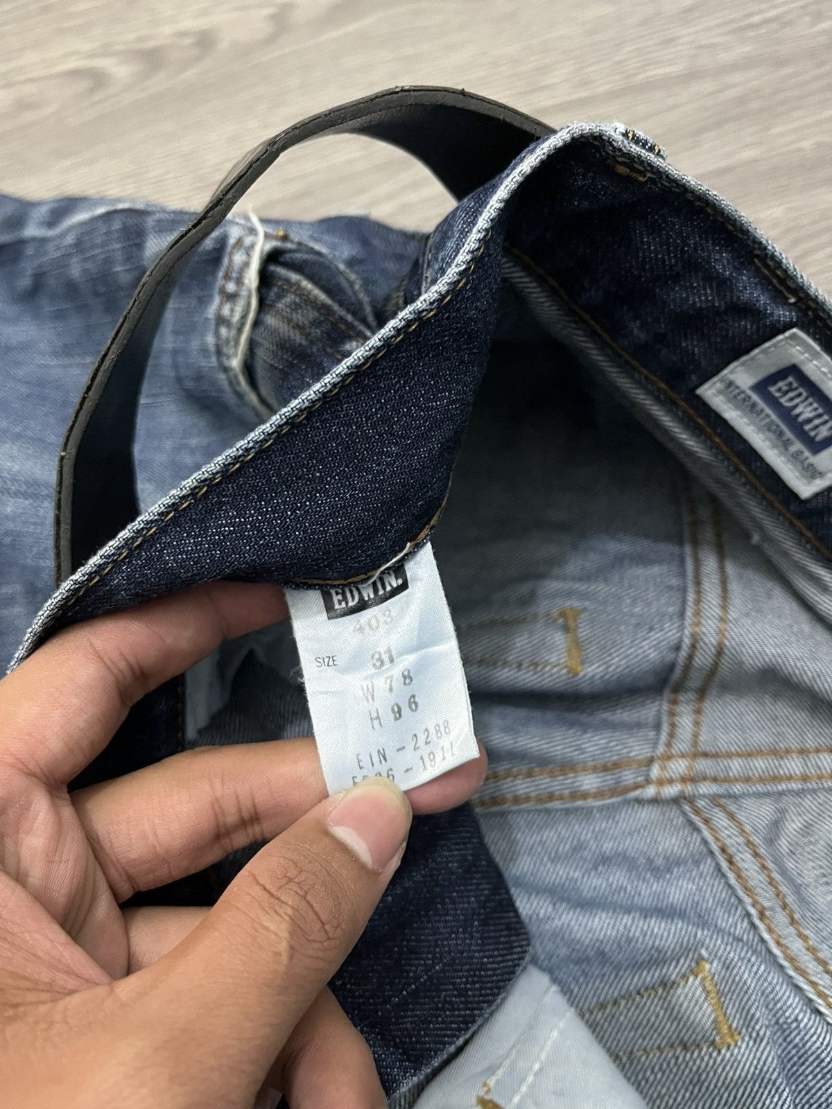 Japanese Brand 🇯🇵Edwin International basic Jeans 🇯🇵 Size US 31 - 8 Thumbnail