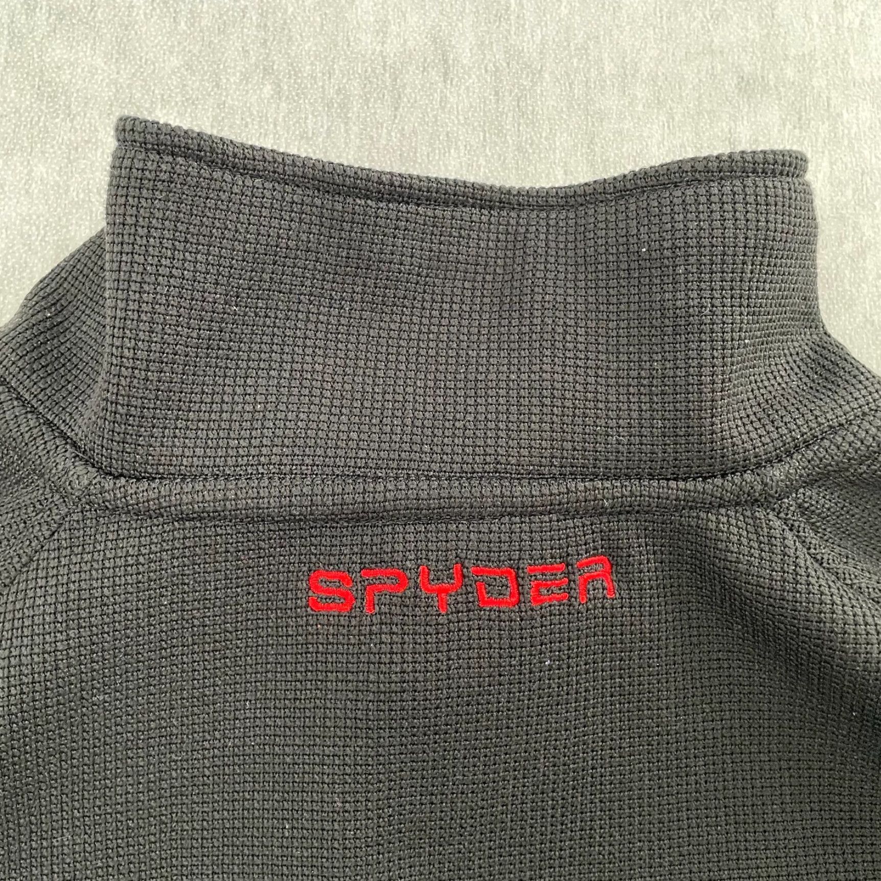 Spyder Spyder Jacket Mens XL Black 1/4 Zip Pullover Fleece Logo Outdoor Ski 90s Theme Mens XL Size US XL / EU 56 / 4 - 4 Thumbnail
