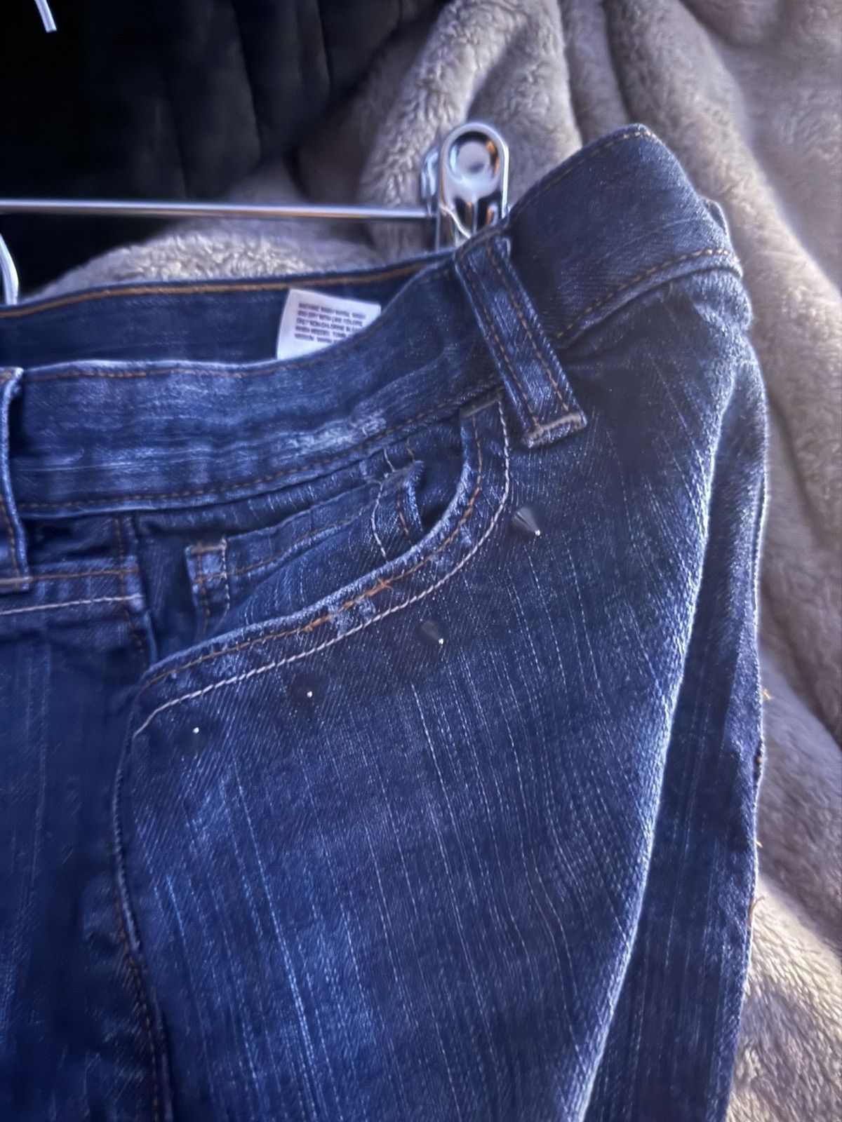 Vintage Distressed Custom Reworked Womens Denim Going Out Skirt Size 28" / US 6 / IT 42 - 5 Thumbnail