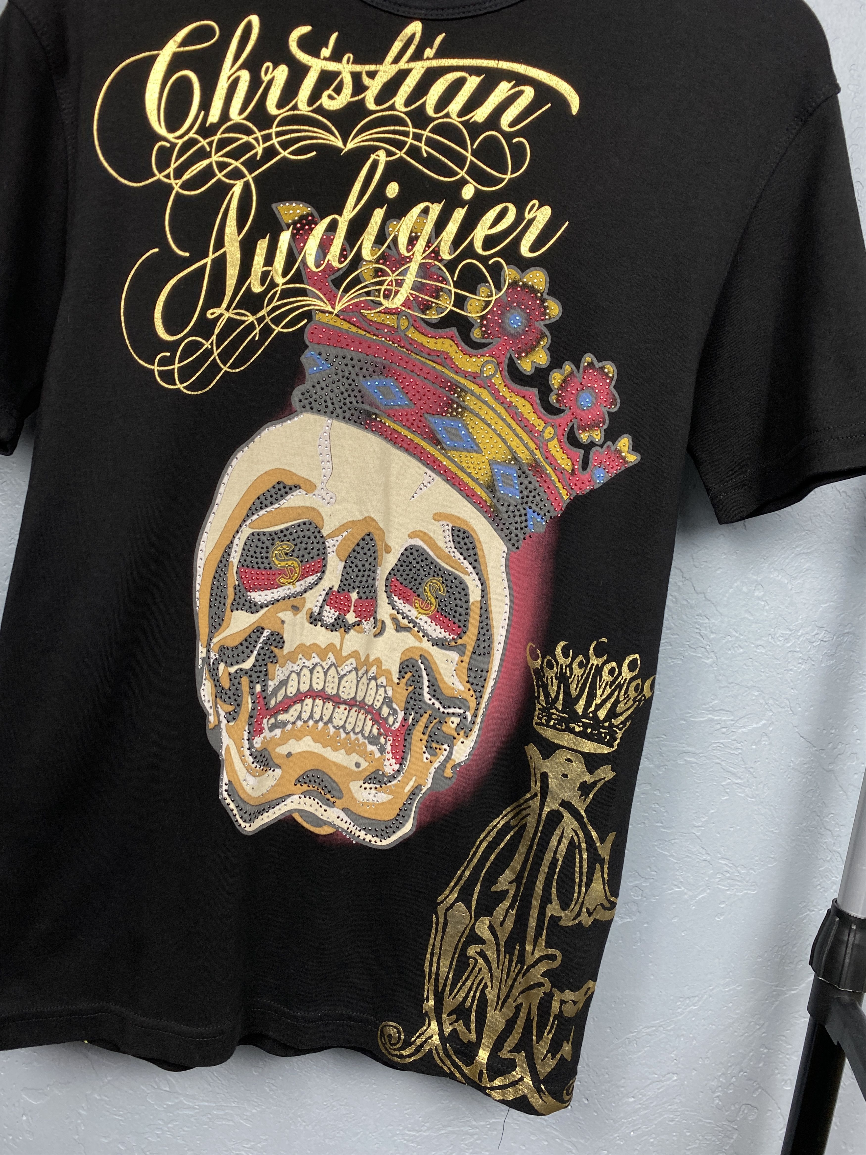 Christian Audigier × Ed Hardy × Vintage Ed Hardy by Christian Audigier Vintage Mens Grafic T-Shirt Size US S / EU 44-46 / 1 - 3 Thumbnail