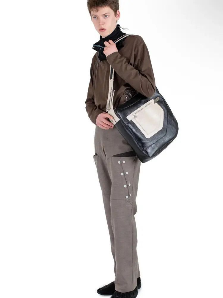 Kiko Kostadinov Kiko Kostadinov 25SS Deultum Joint LEather Messager Bag-250 Size ONE SIZE - 8 Thumbnail