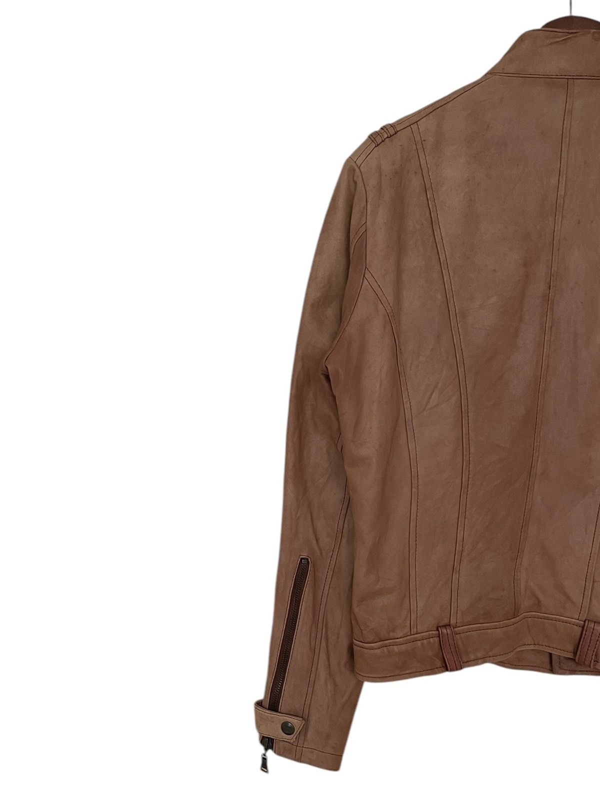 14th Addiction × Le Grande Bleu (L.G.B.) × Nicole Club Vintage Brand Monsieur Nicole Leather Jacket 1990s Size US M / EU 48-50 / 2 - 5 Thumbnail