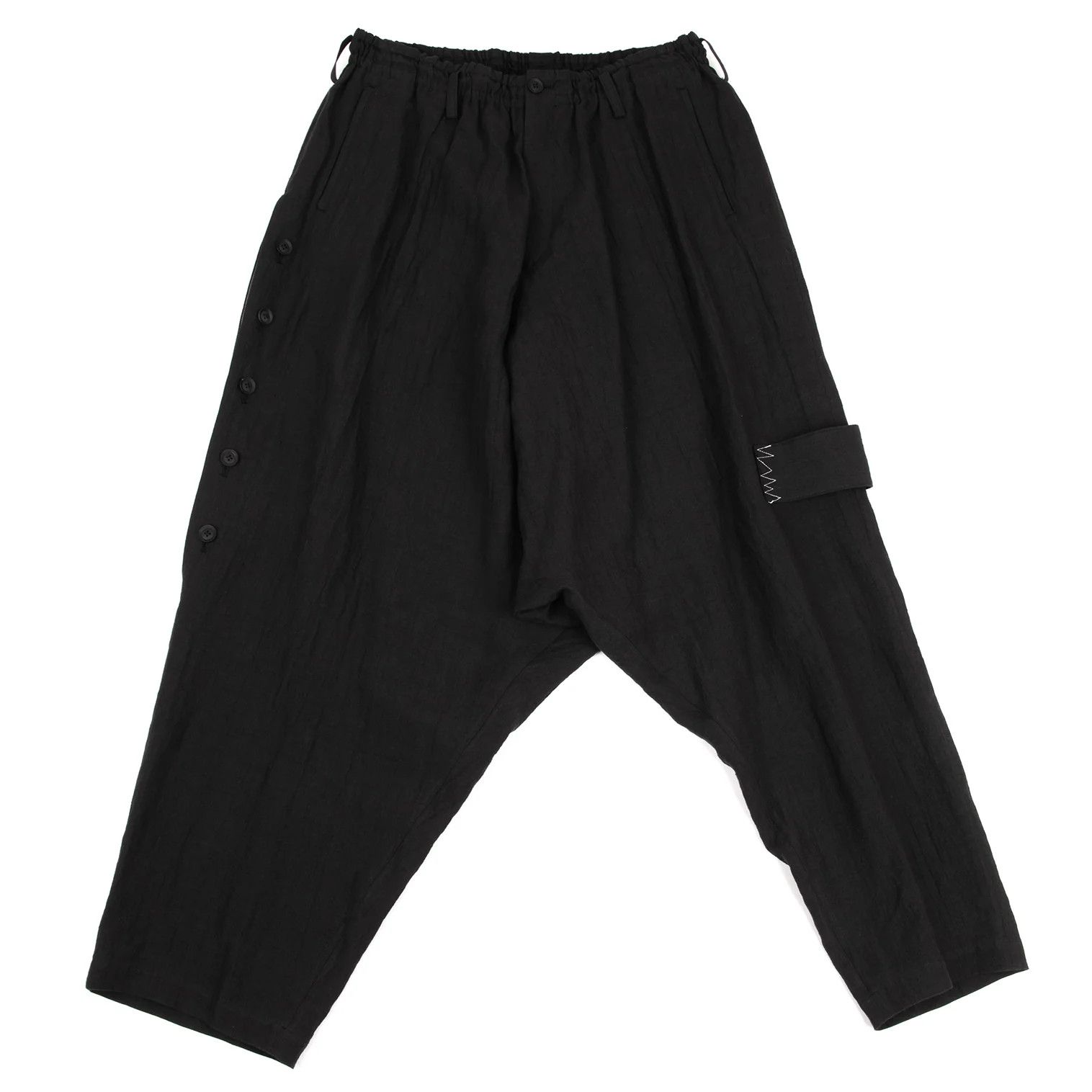 Yohji Yamamoto Yohji Yamamoto Linen Side Button Design Pants Size US 32 / EU 48 - 1 Thumbnail