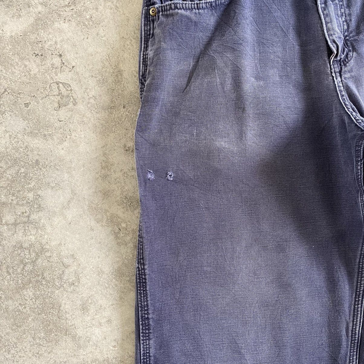 Carhartt Vintage Carhartt Faded Navy Blue Carpenter Work Pants Size US 33 - 7 Thumbnail