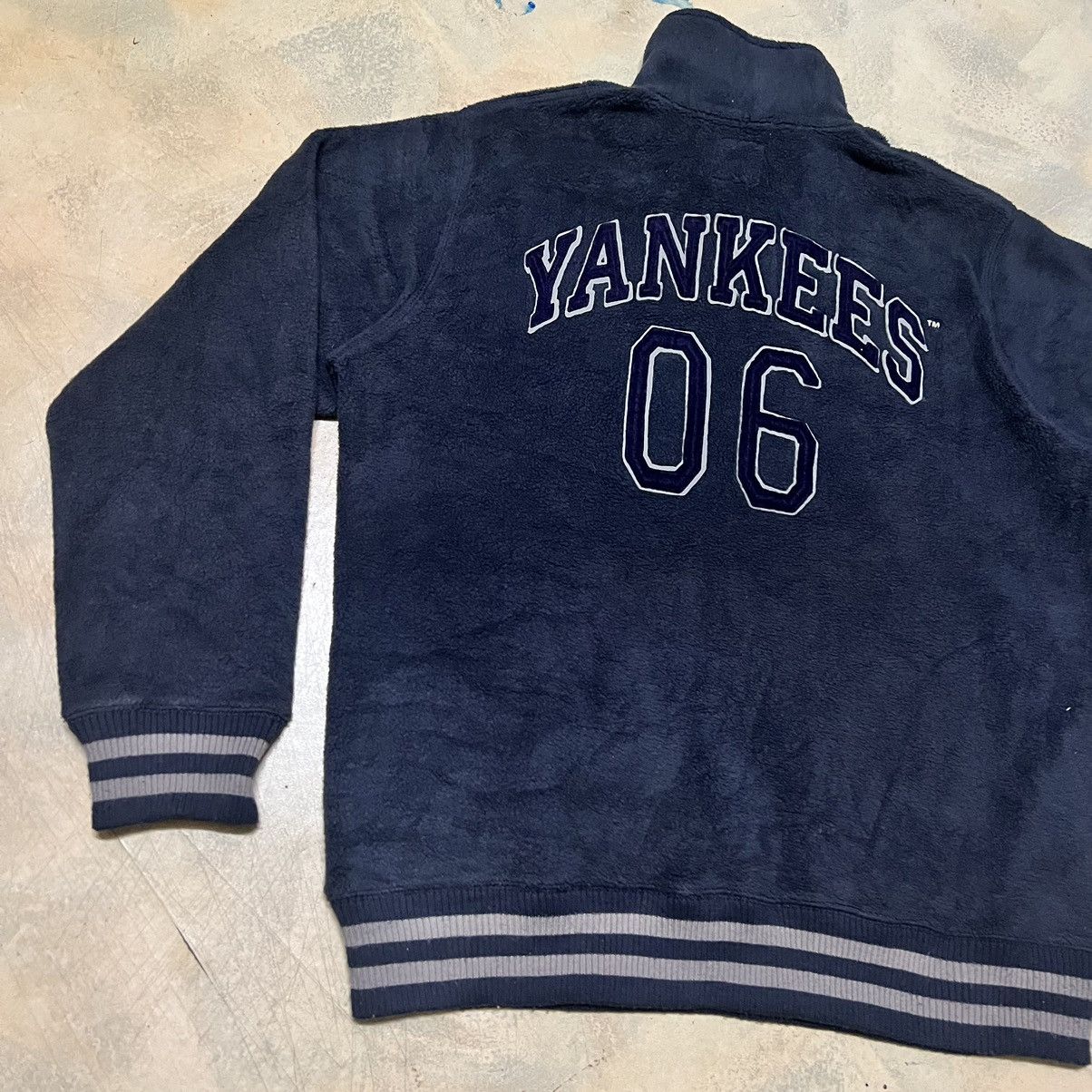 MLB Vintage New York Yankees MLB Half Zipper Sweatshirt Size US L / EU 52-54 / 3 - 5 Thumbnail
