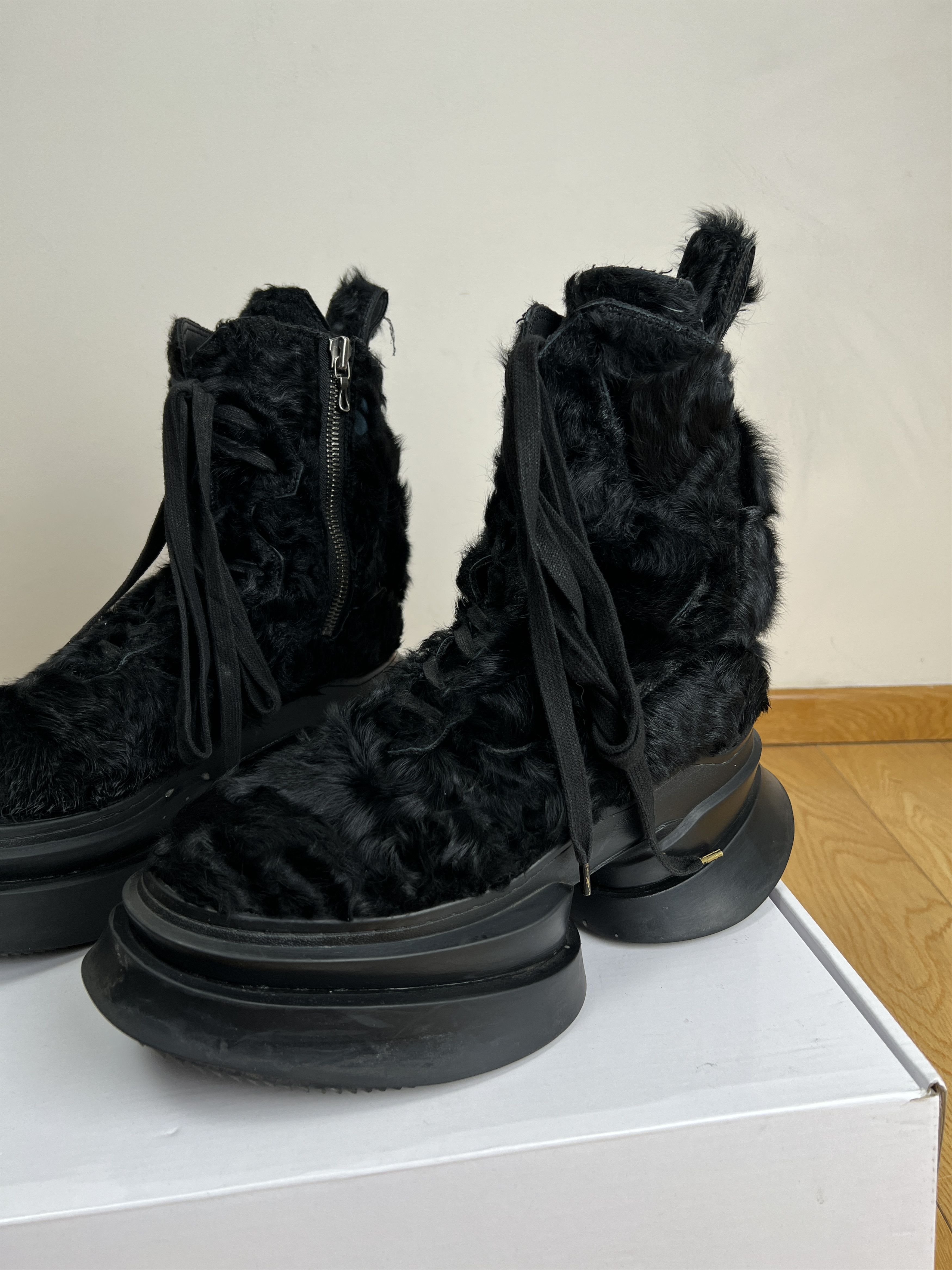 Julius Lamb Hair Shell Boots | Grailed