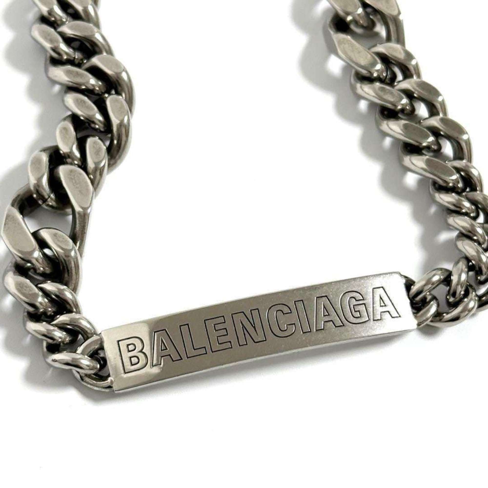 Balenciaga Balenciaga Men's Plate Twist Chain Necklace Size ONE SIZE - 1 Thumbnail