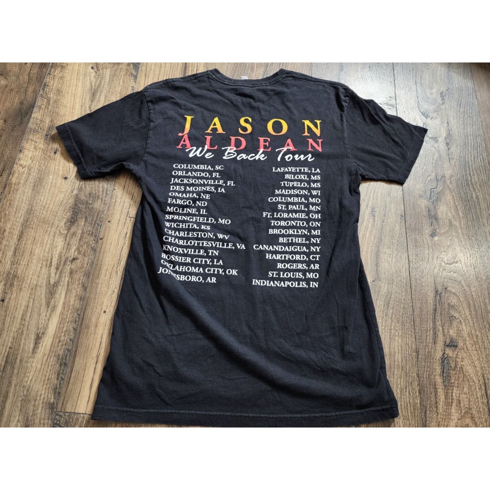 Doublet Jason Aldean Shirt Adults Size Small Black 2016 We Back Tour Concert Double Sided Size US S / EU 44-46 / 1 - 2 Thumbnail