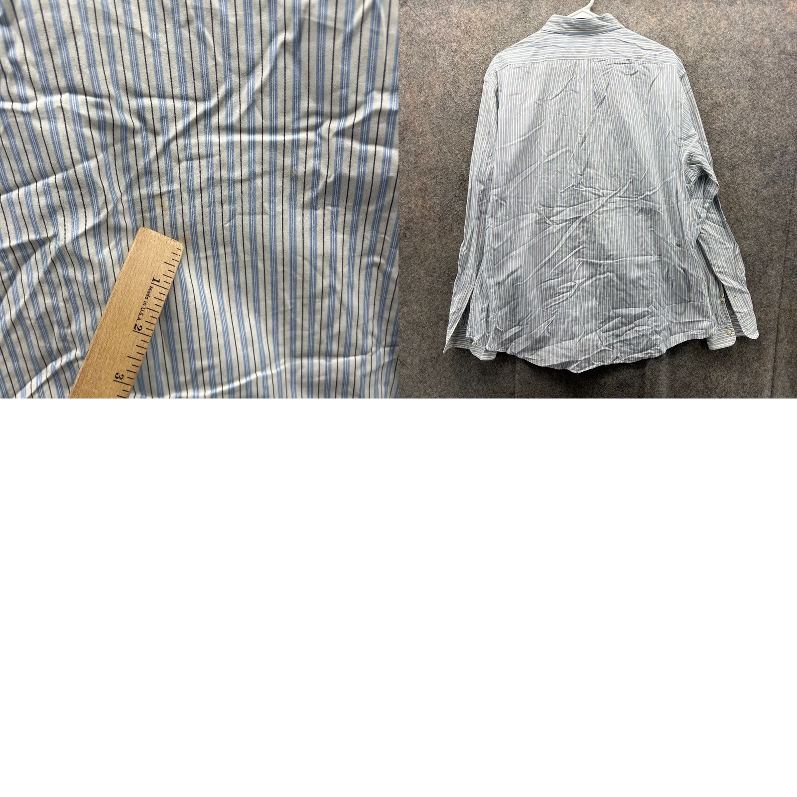 Ralph Lauren VINTAGE Ralph Lauren Shirt Mens XL Blue White Striped Button Down Preppy Size US XL / EU 56 / 4 - 9 Thumbnail