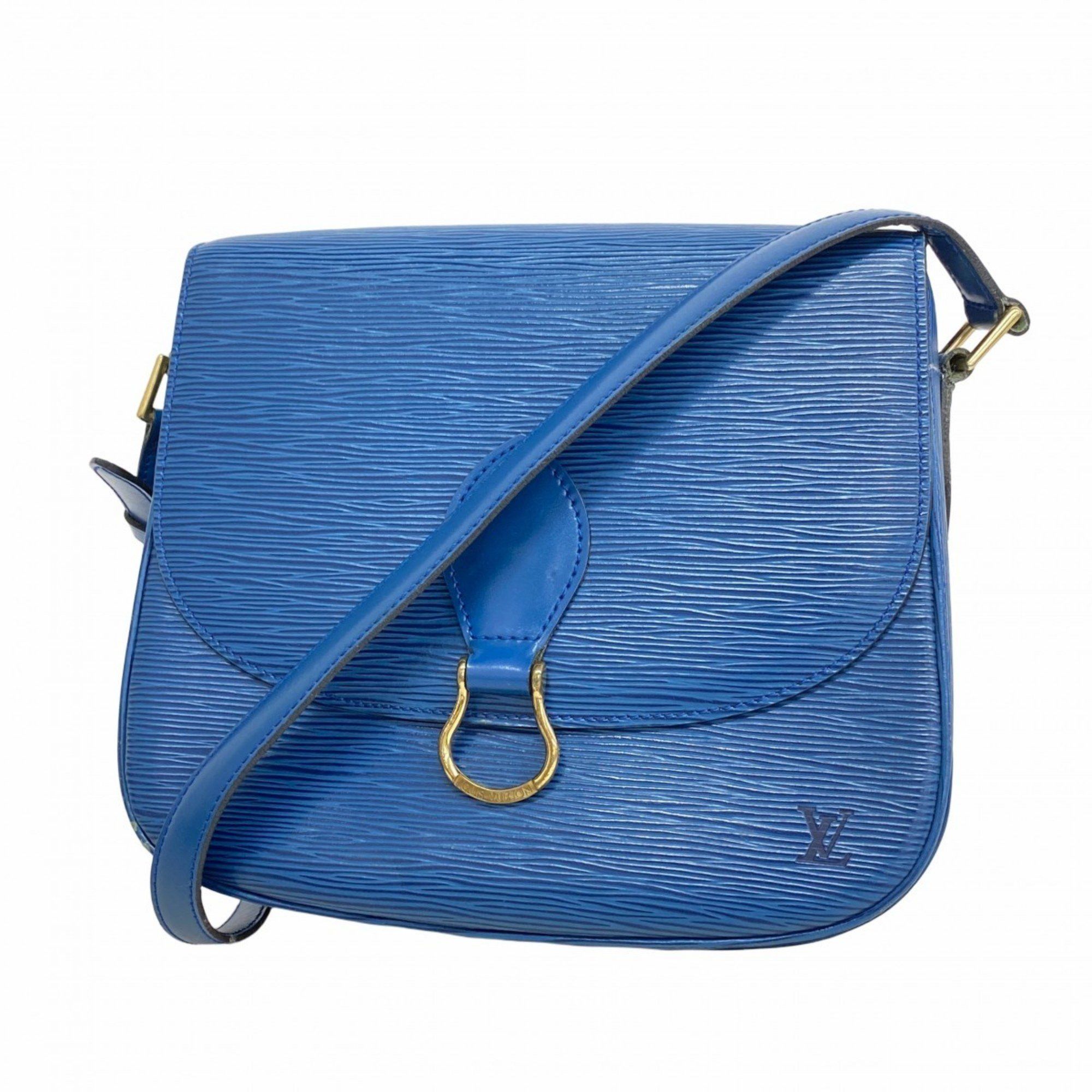 Louis Vuitton Shoulder Bag Epi Saint-Clair M52195 Toledo Blue For Women