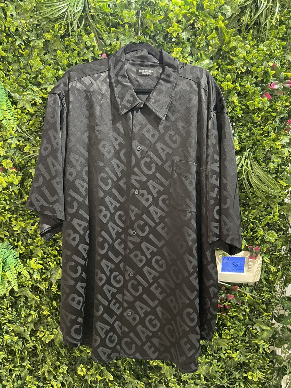 Balenciaga Balenciaga “Slant Monogram Print” Button-Down Shirt Size US XL / EU 56 / 4 - 2 Thumbnail