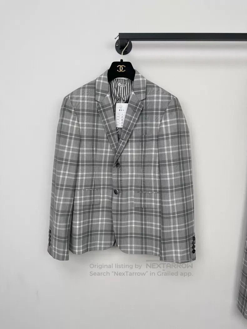 Thom Browne Thom Browne size 0 Wool Plaid Coat Size 40S - 2 Thumbnail