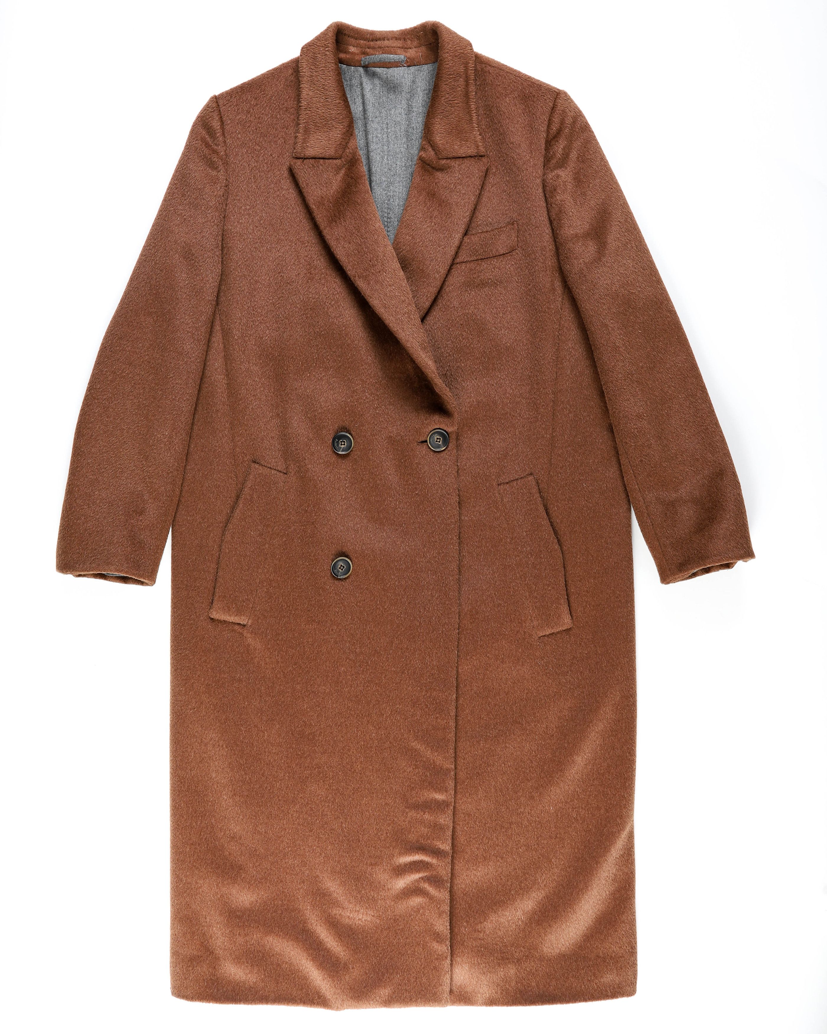 Berluti FW16 Double Breasted Coat in Brown Mohair Size US M / EU 48-50 / 2 - 6 Thumbnail