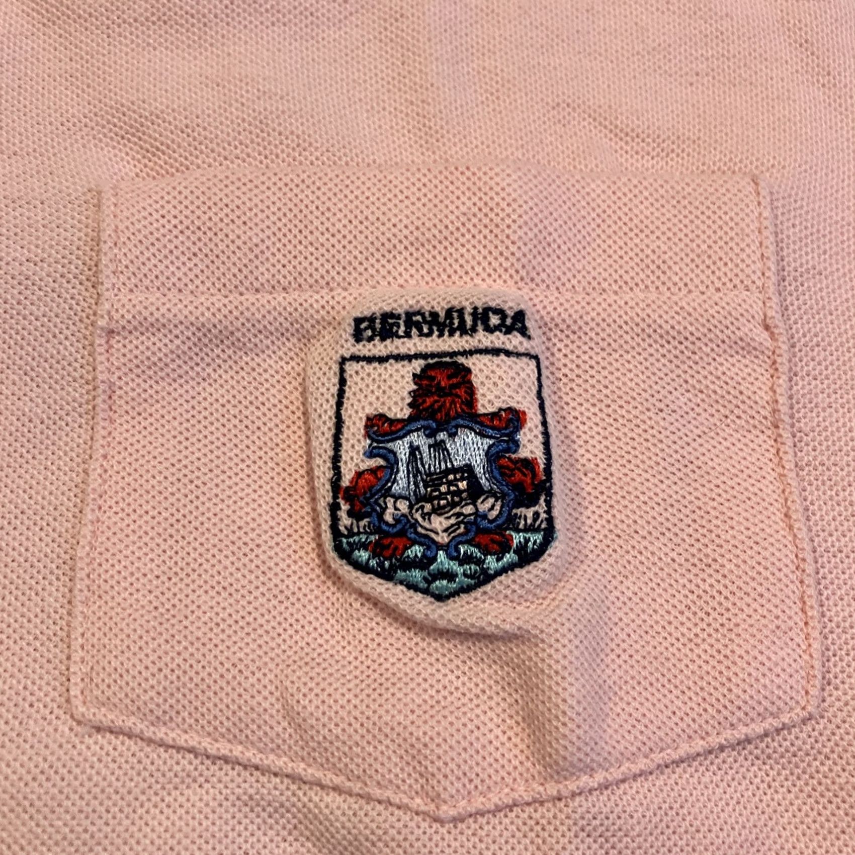 Vintage VINTAGE Longtail Sportswear Polo XL Pink Embroidered BERMUDA Pique Golf Men Size US XL / EU 56 / 4 - 2 Thumbnail