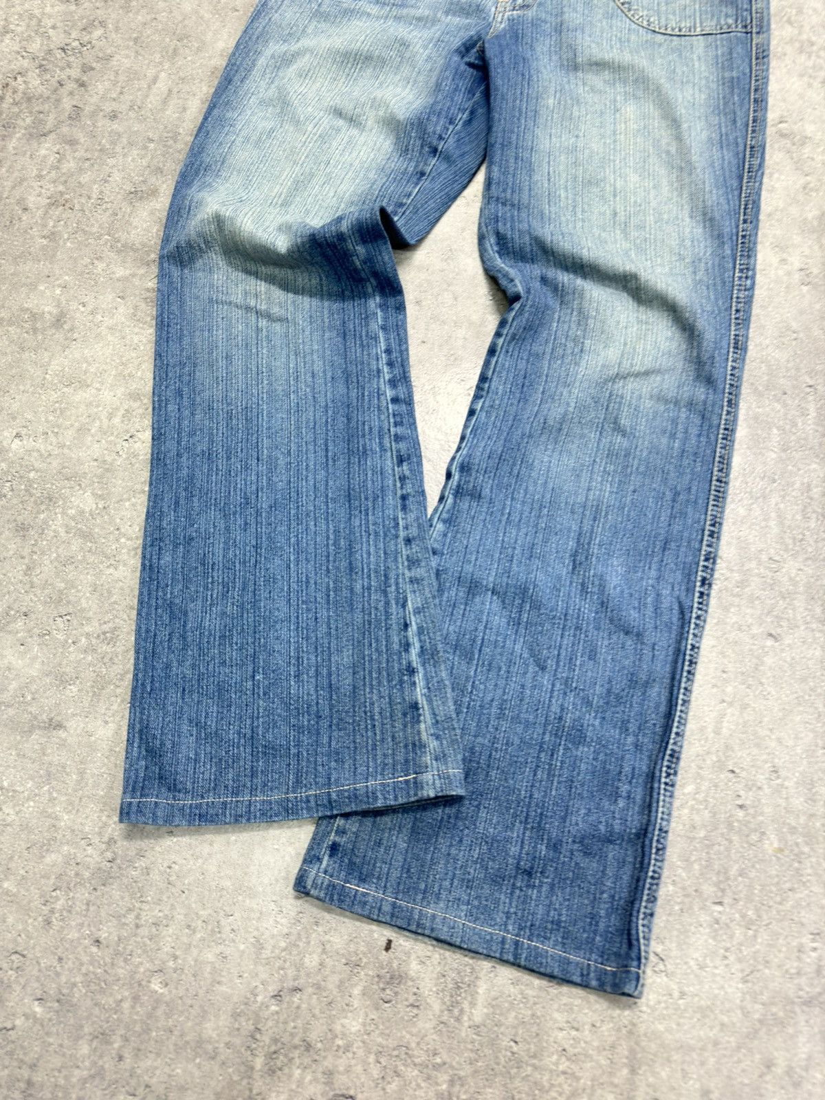 Japanese Brand ᶠᵃⁿᶜʸᵍᵘʸ Y2K Flared Denim Boootcut Flared Jeans Cargo Pant Size US 32 / EU 48 - 2 Thumbnail