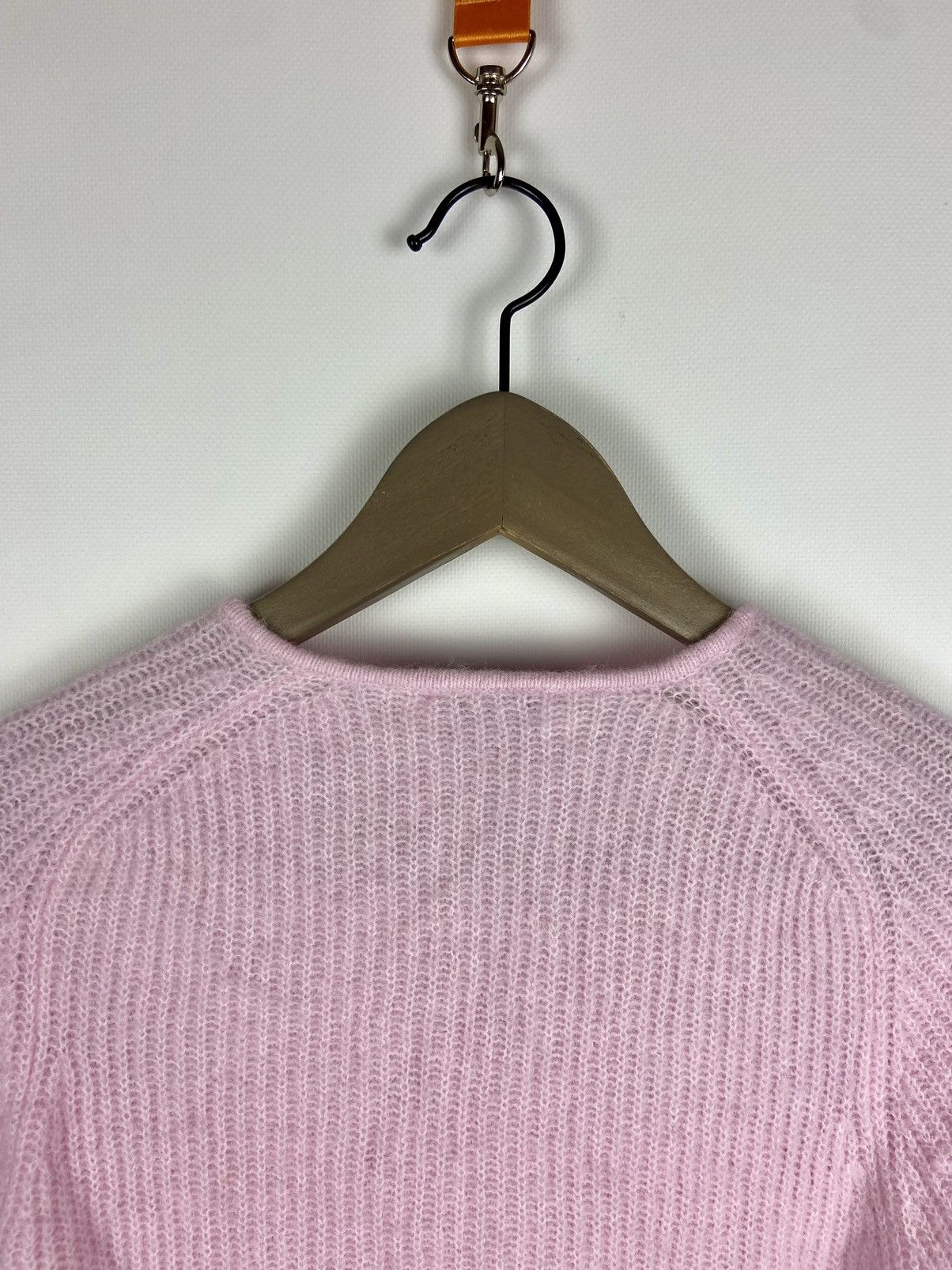 Designer × Ganni RRP$200 Ganni Cutout Ribbed-Knit Pink Womens Sweater Size S / US 4 / IT 40 - 15 Thumbnail