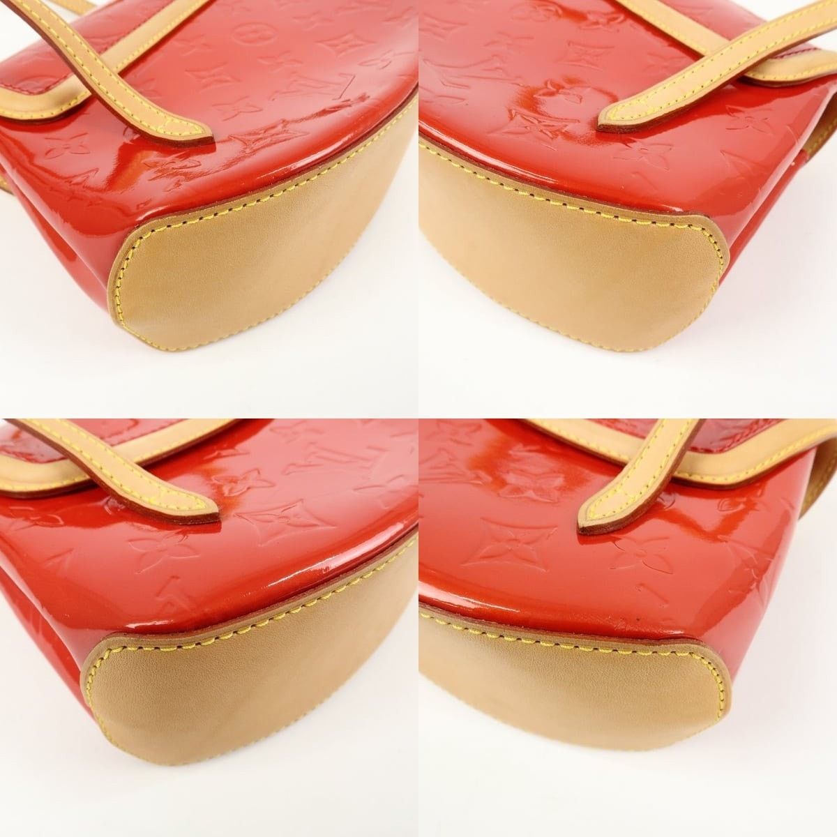 Louis Vuitton Louis Vuitton Monogram Vernis Biscayne Bay PM Red Size ONE SIZE - 5 Thumbnail