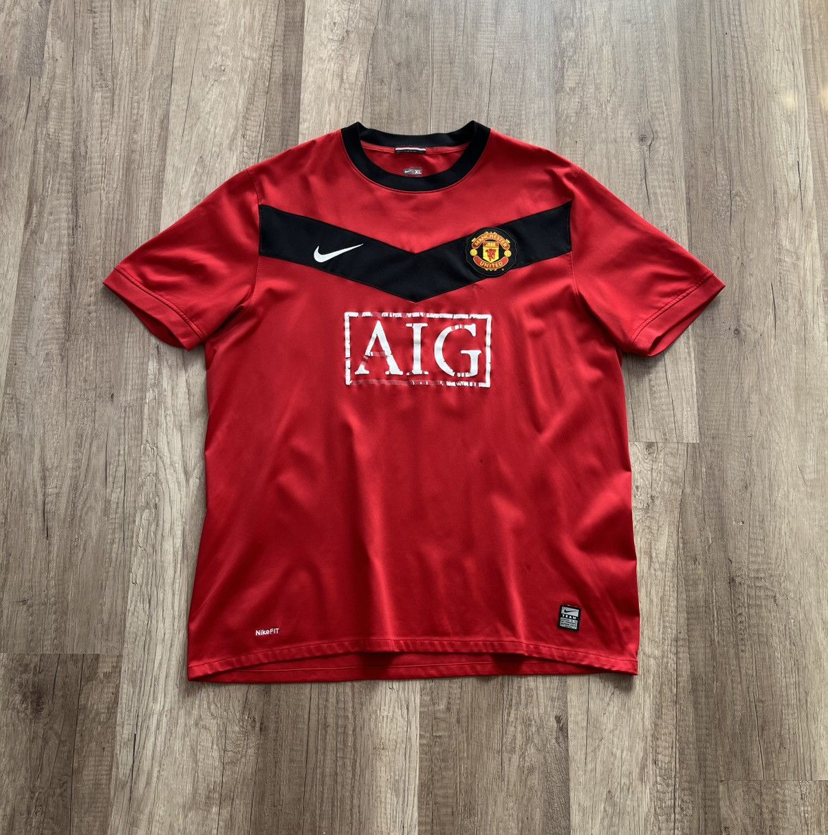 Vintage Manchester United Shirt Red 2008-2009 Nike Football Jersey Size US XL / EU 56 / 4 - 1 Thumbnail