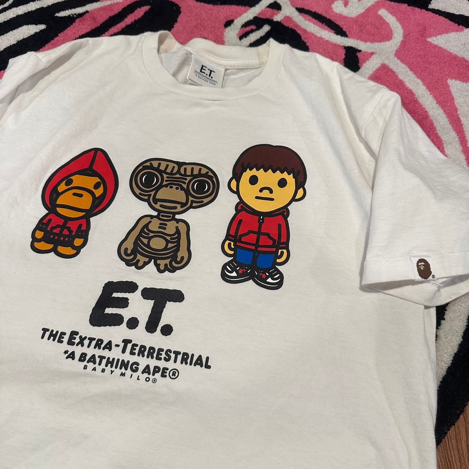 Bape BAPE x E.T. Kids Baby Milo Tee White Large – Used (Like New) Size US L / EU 52-54 / 3 - 2 Thumbnail