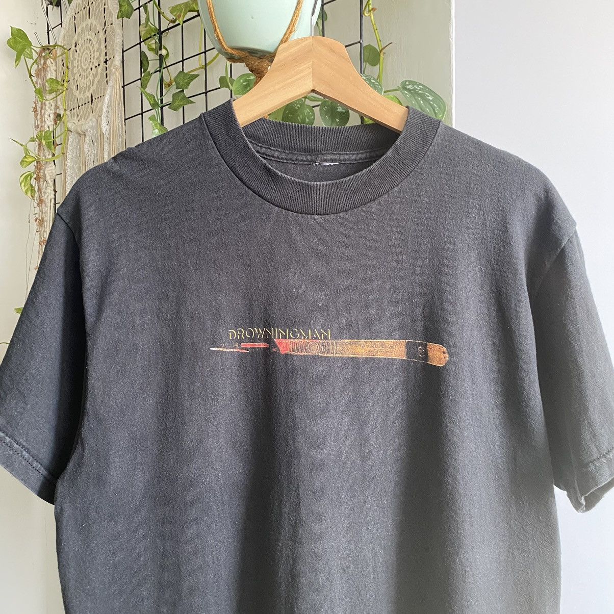 Band Tees Thrashed Faded Vintage Y2K Drowning Man Band ERD GRUNGE TEE Size US L / EU 52-54 / 3 - 2 Thumbnail