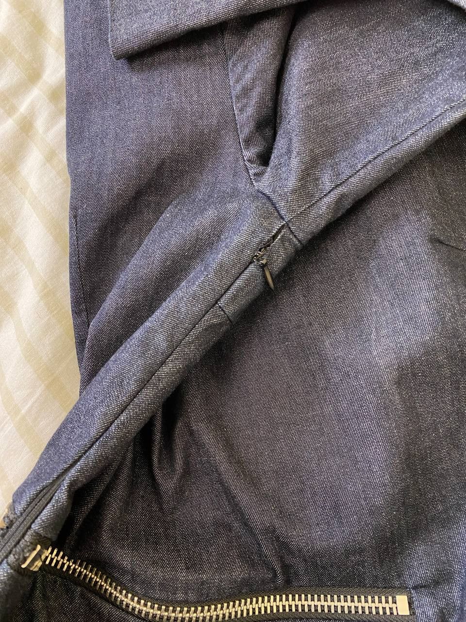 Alexander Wang Alexander Wang Denim Zipper V-Neck Midi Dress Size S / US 4 / IT 40 - 8 Thumbnail
