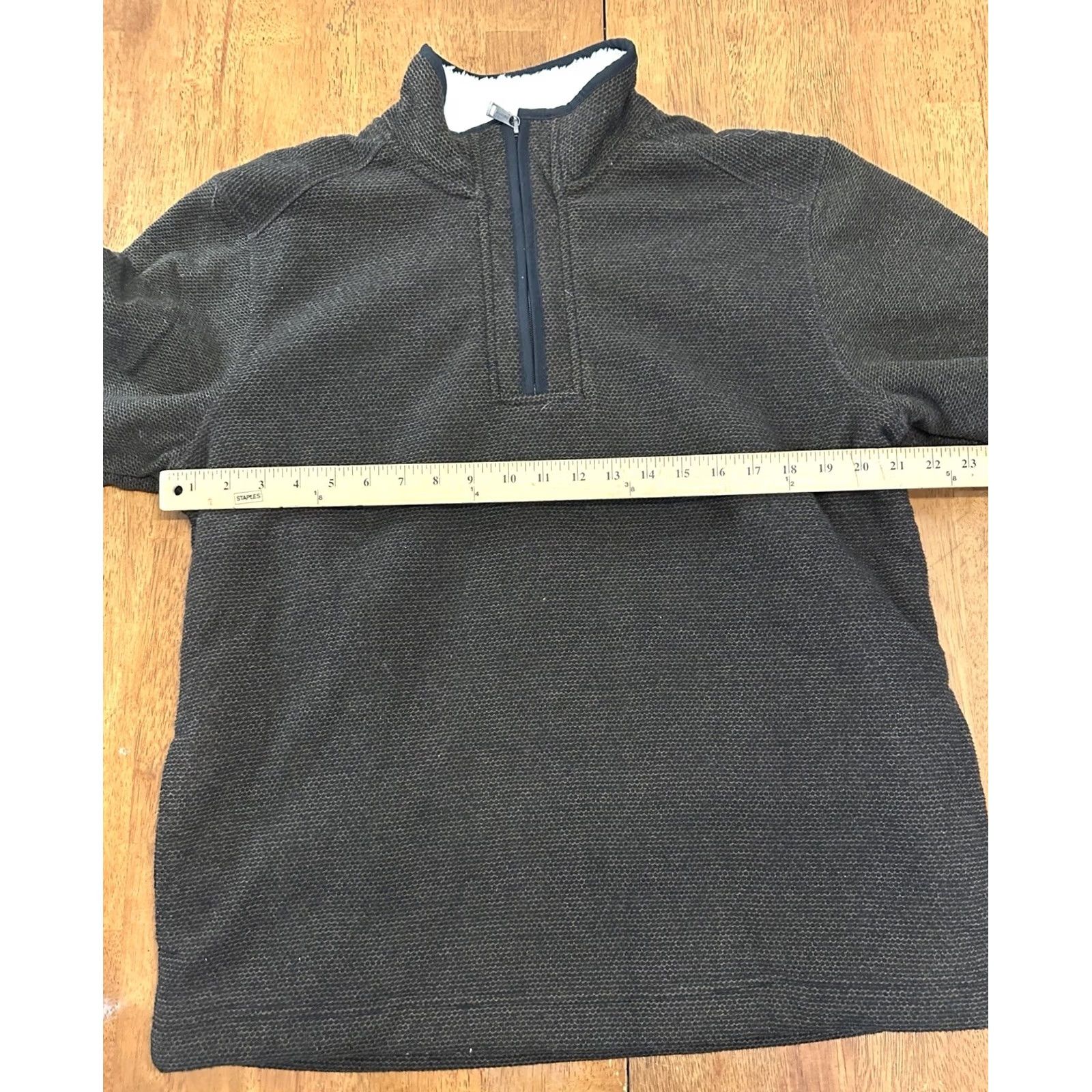 Orvis Orvis Sherpa Lined Pullover Sweatshirt Medium Gray Mens 1/4 Zip Fleece Mock Neck Winter Size US M / EU 48-50 / 2 - 4 Thumbnail