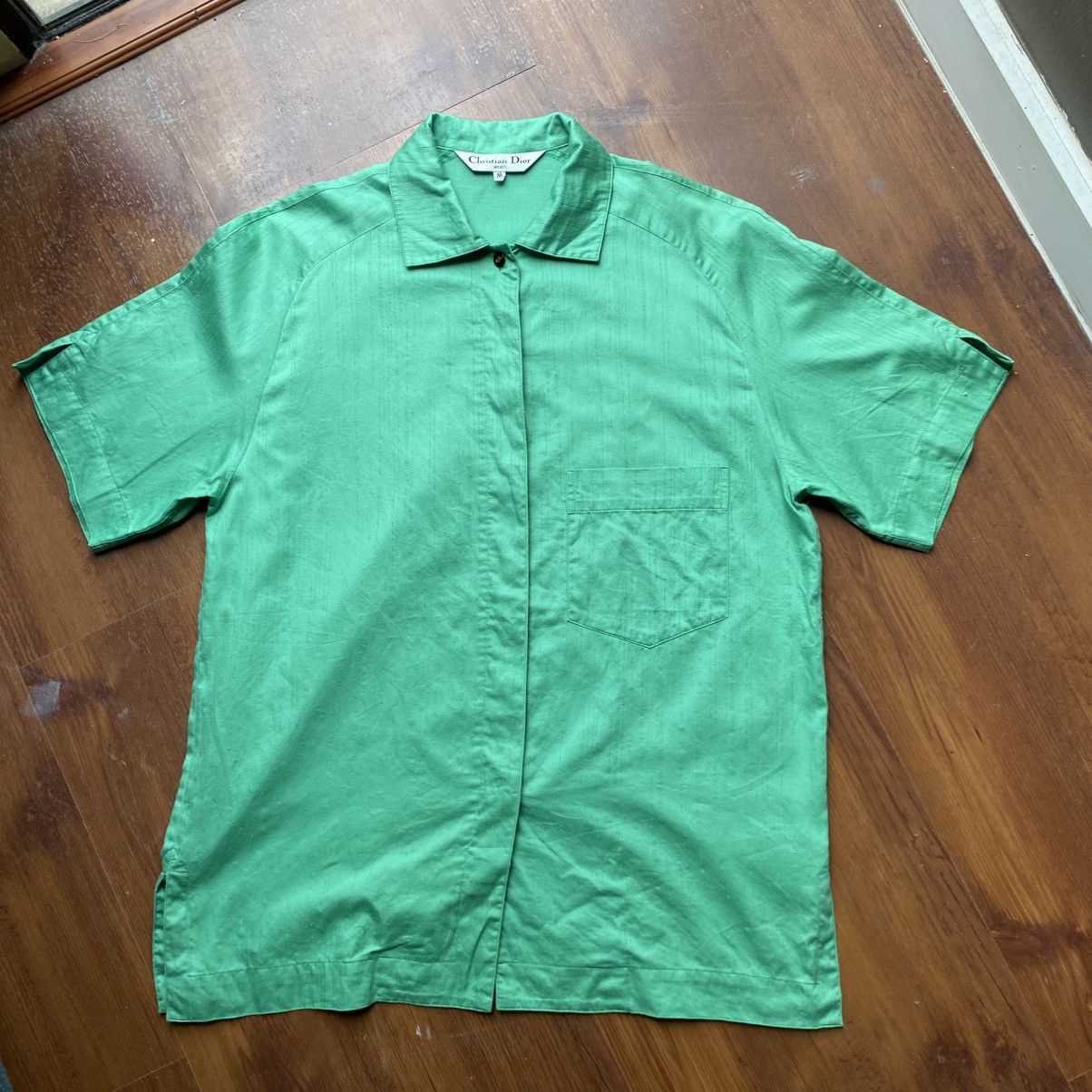Dior Christian Dior Mint Green Short Sleeve Shirt Size M / US 6-8 / IT 42-44 - 10 Thumbnail