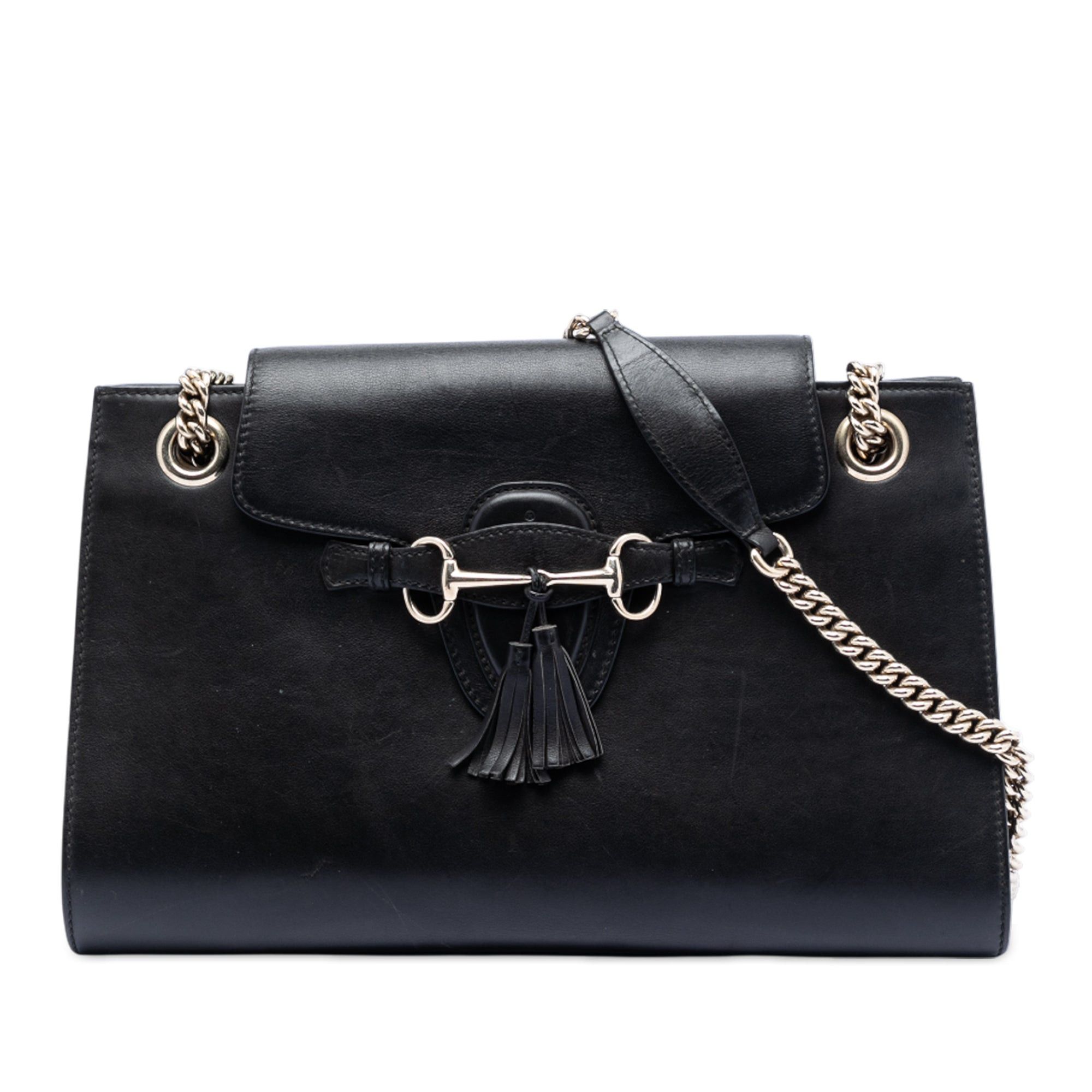 Gucci Large Leather Emily Shoulder Bag Size ONE SIZE - 1 Thumbnail